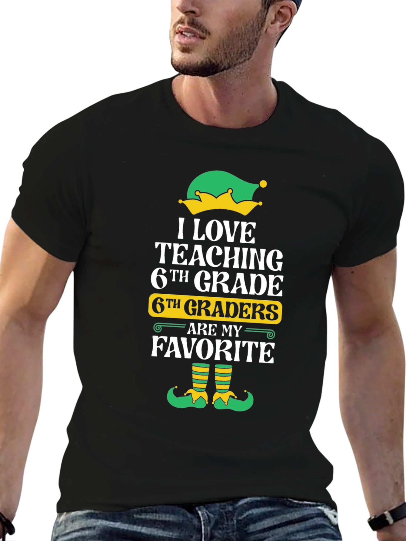 6th Grade Teacher Elf T-Shirt