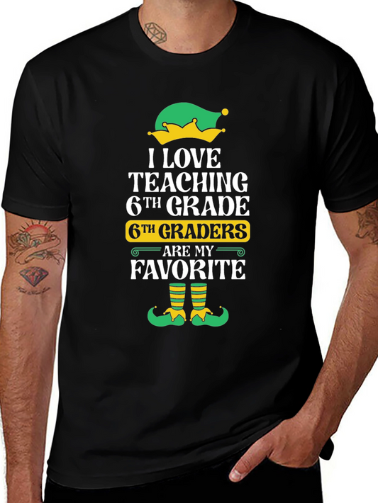 6th Grade Teacher Elf T-Shirt
