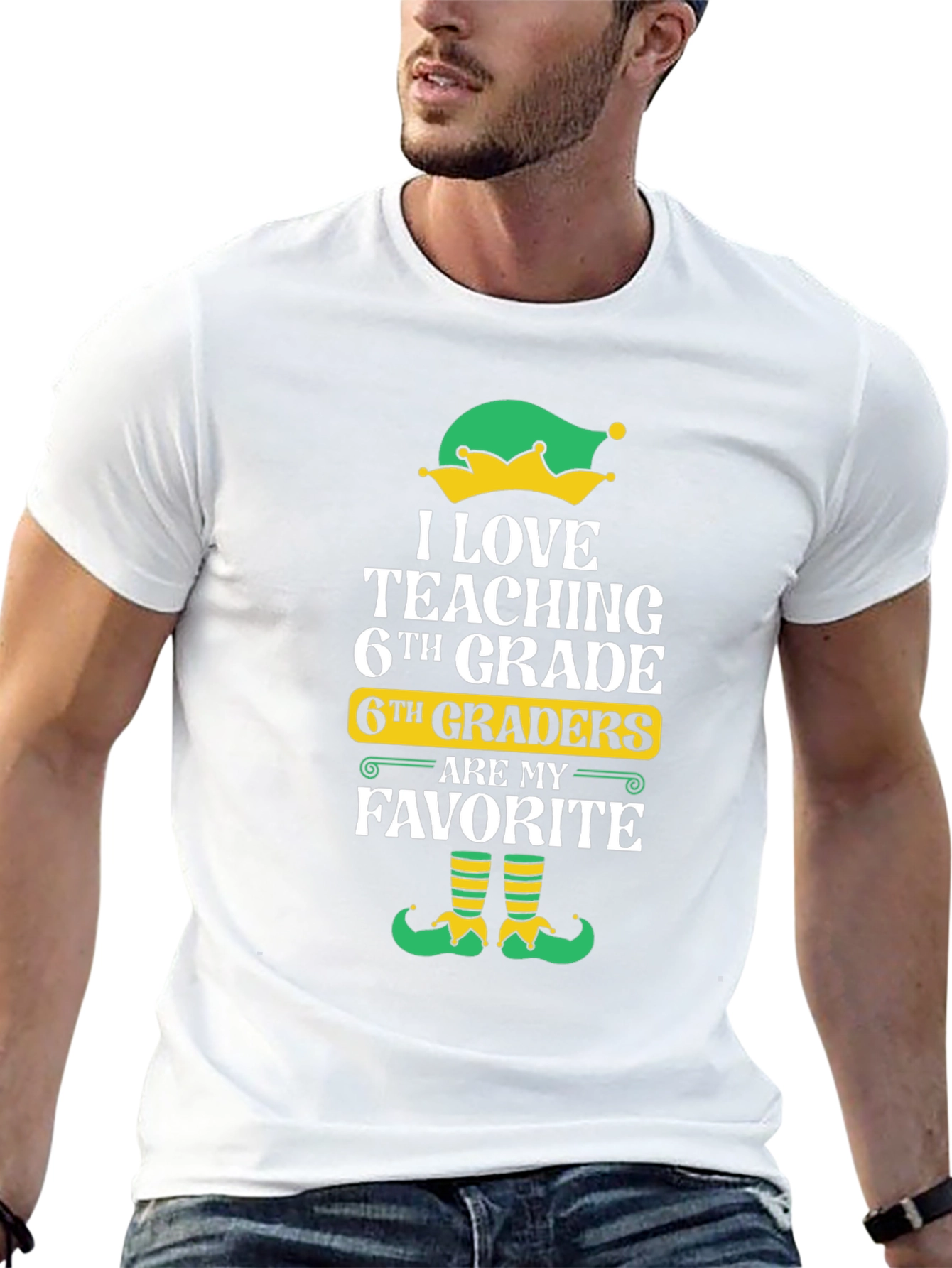 6th Grade Teacher Elf T-Shirt