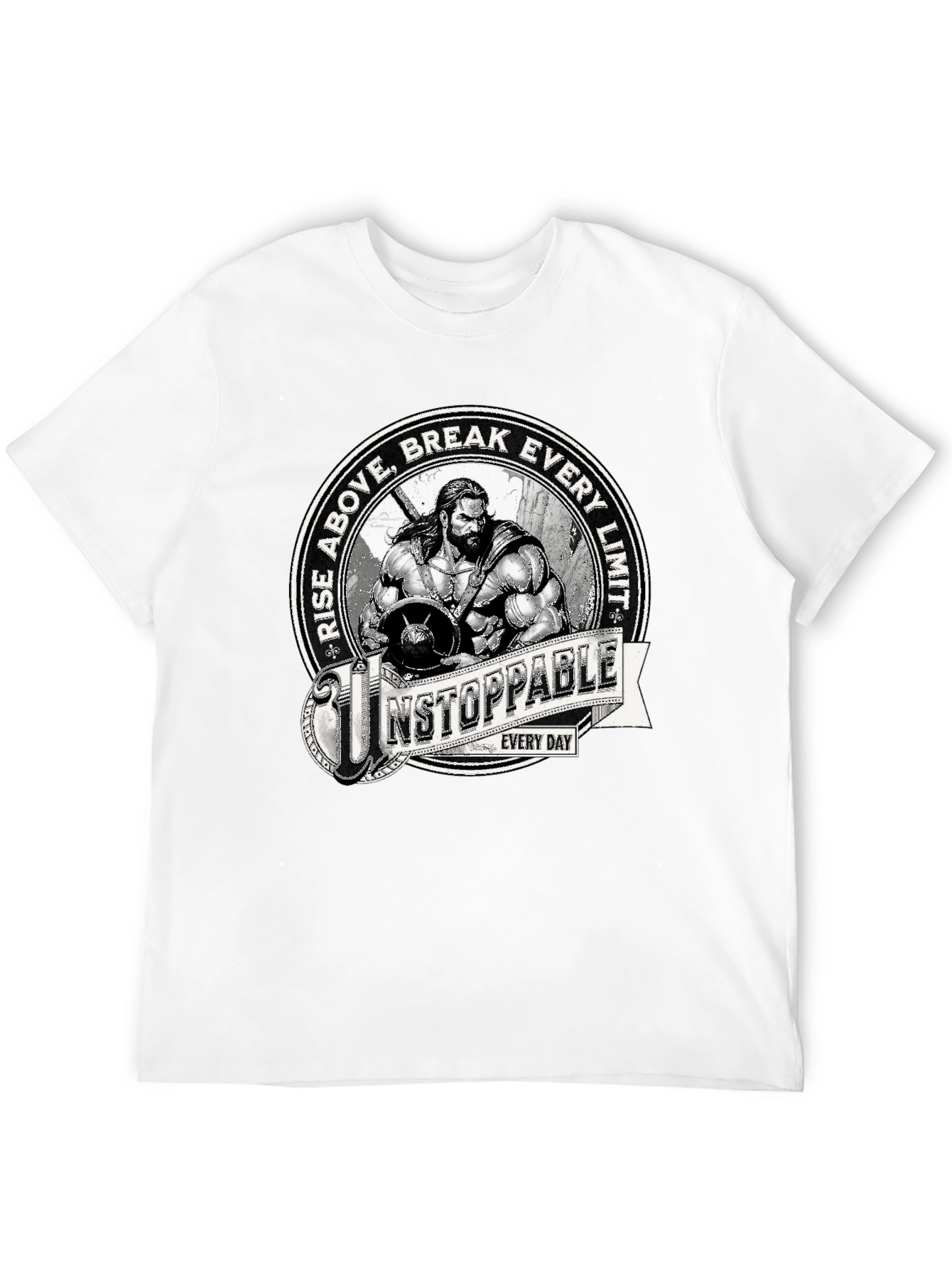 Unstoppable Graphic Print Black T-Shirt