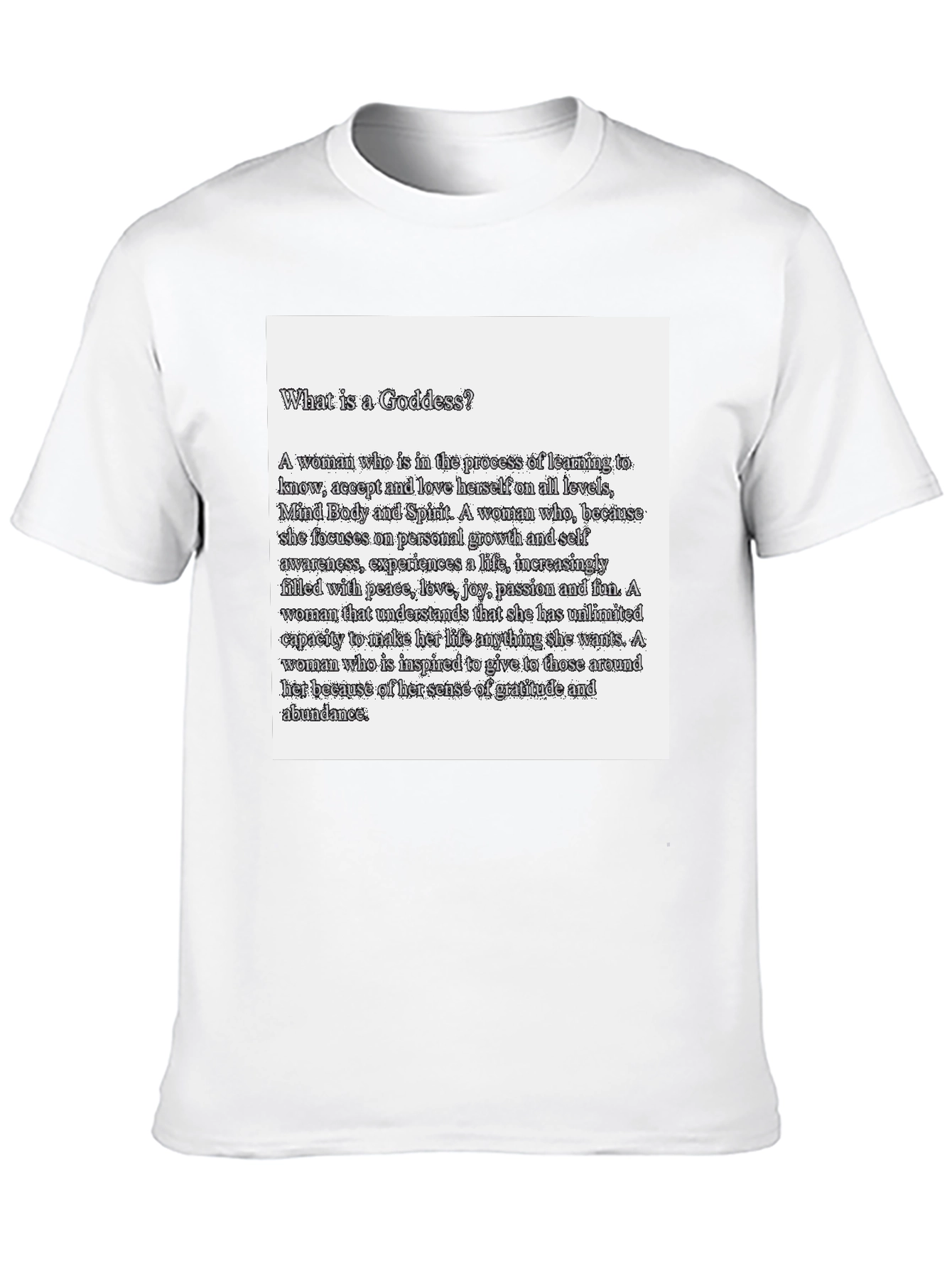 Goddess Definition Black T-Shirt