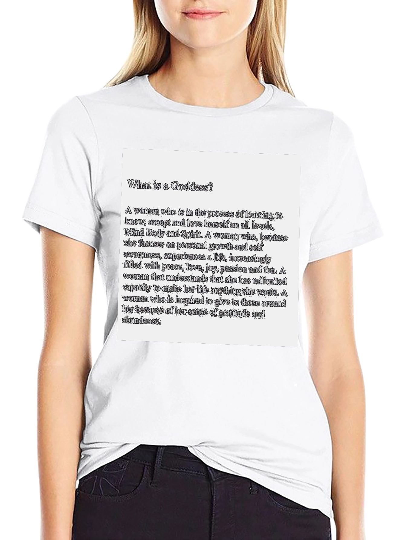 Goddess Definition Black T-Shirt