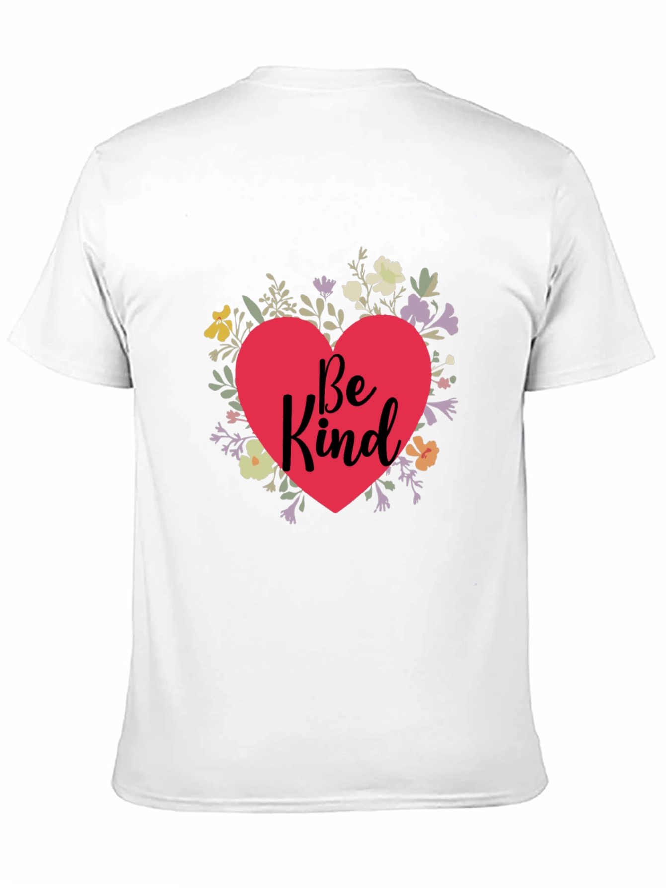 Be Kind Floral Heart Graphic T-Shirt