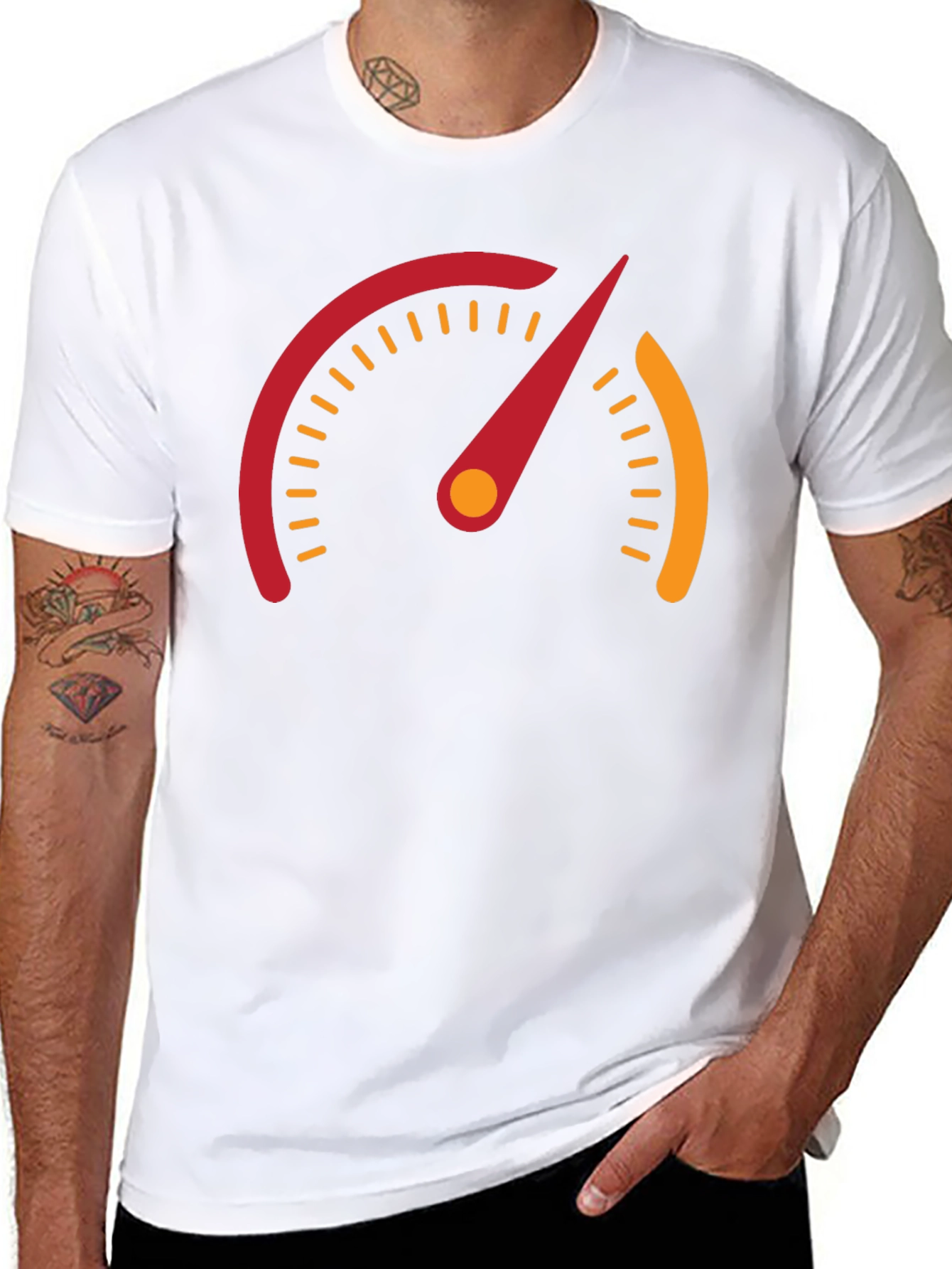 Speedometer Graphic Tee - Mens Black T-Shirt