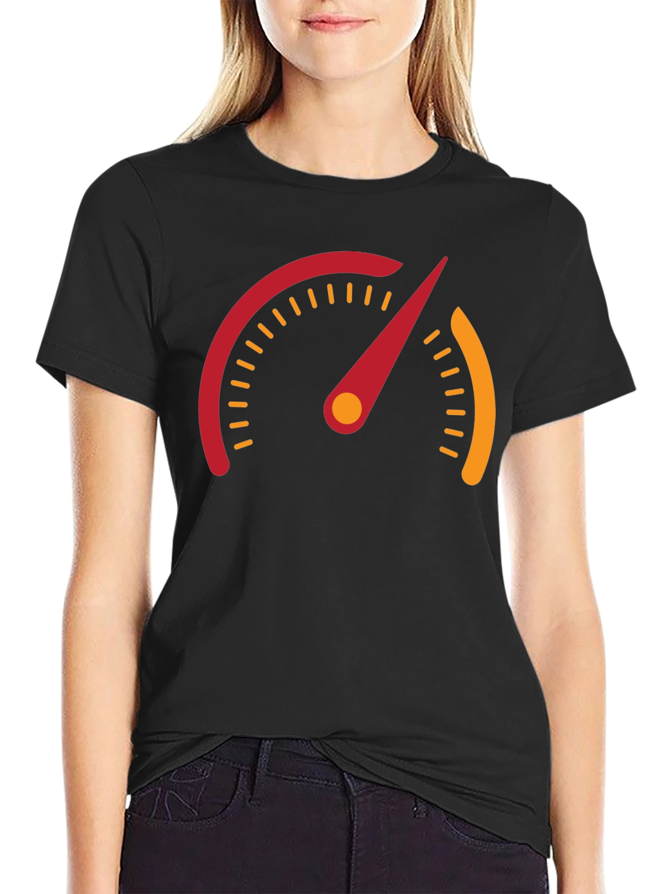 Speedometer Graphic Tee - Mens Black T-Shirt