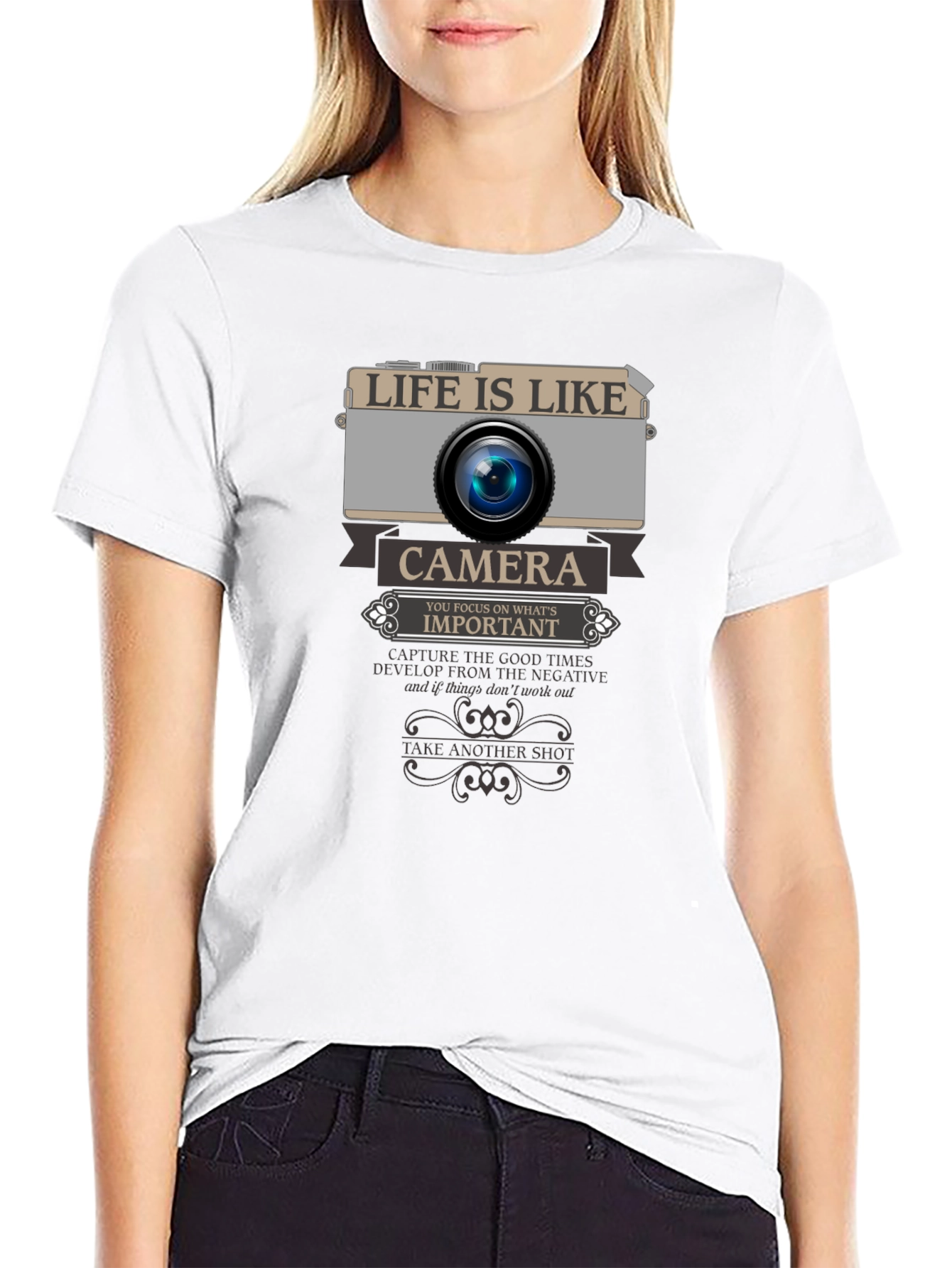Life is Like a Camera Graphic T-Shirt