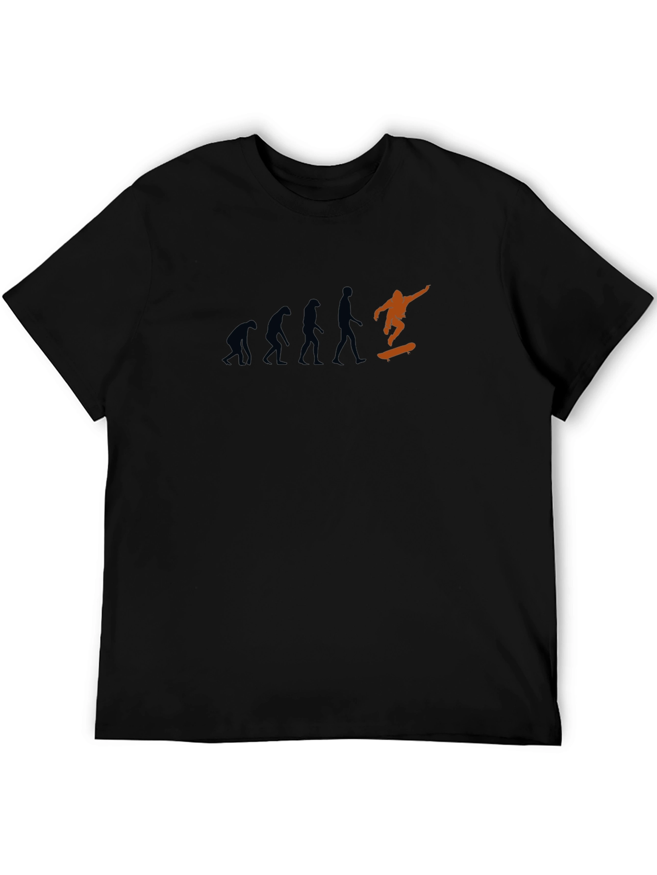 Evolution Skateboarder Graphic Black T-Shirt