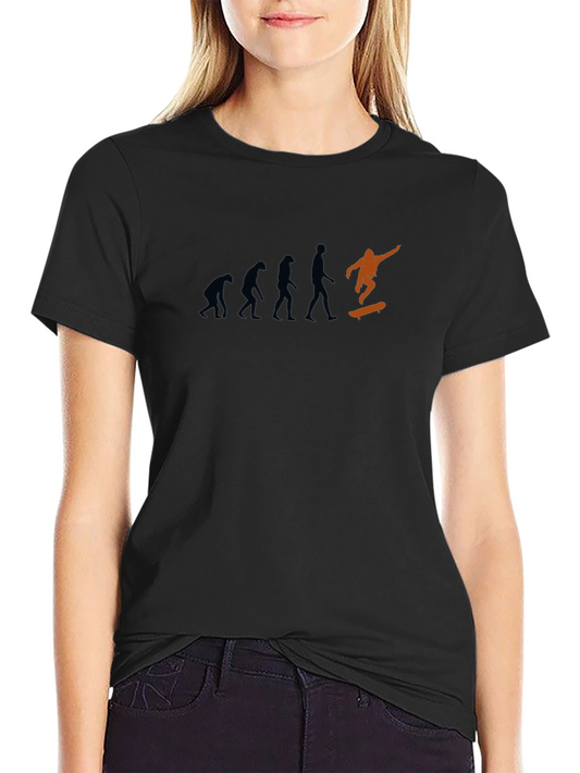 Evolution Skateboarder Graphic Black T-Shirt