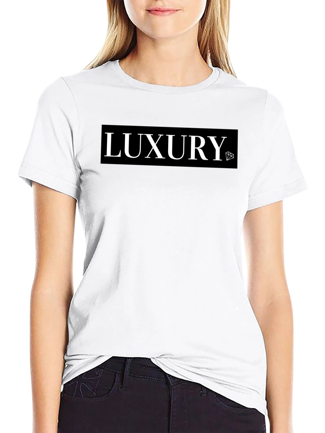Luxury Graphic Black T-Shirt