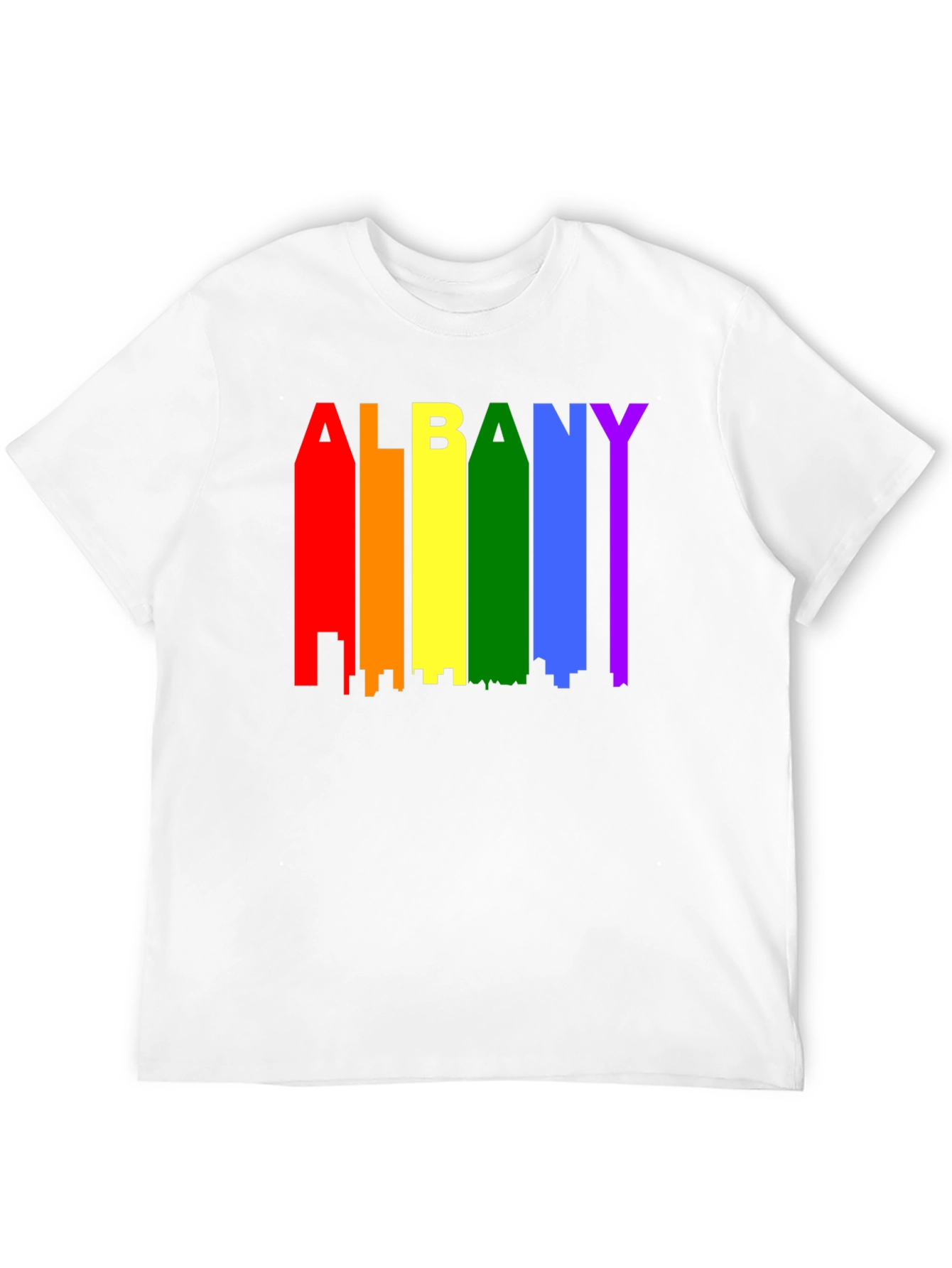 Albany Pride Rainbow Graphic Tee