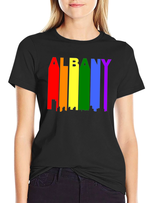 Albany Pride Rainbow Graphic Tee