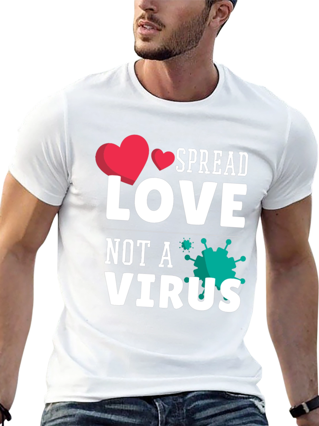 Spread Love Not A Virus Graphic Tee