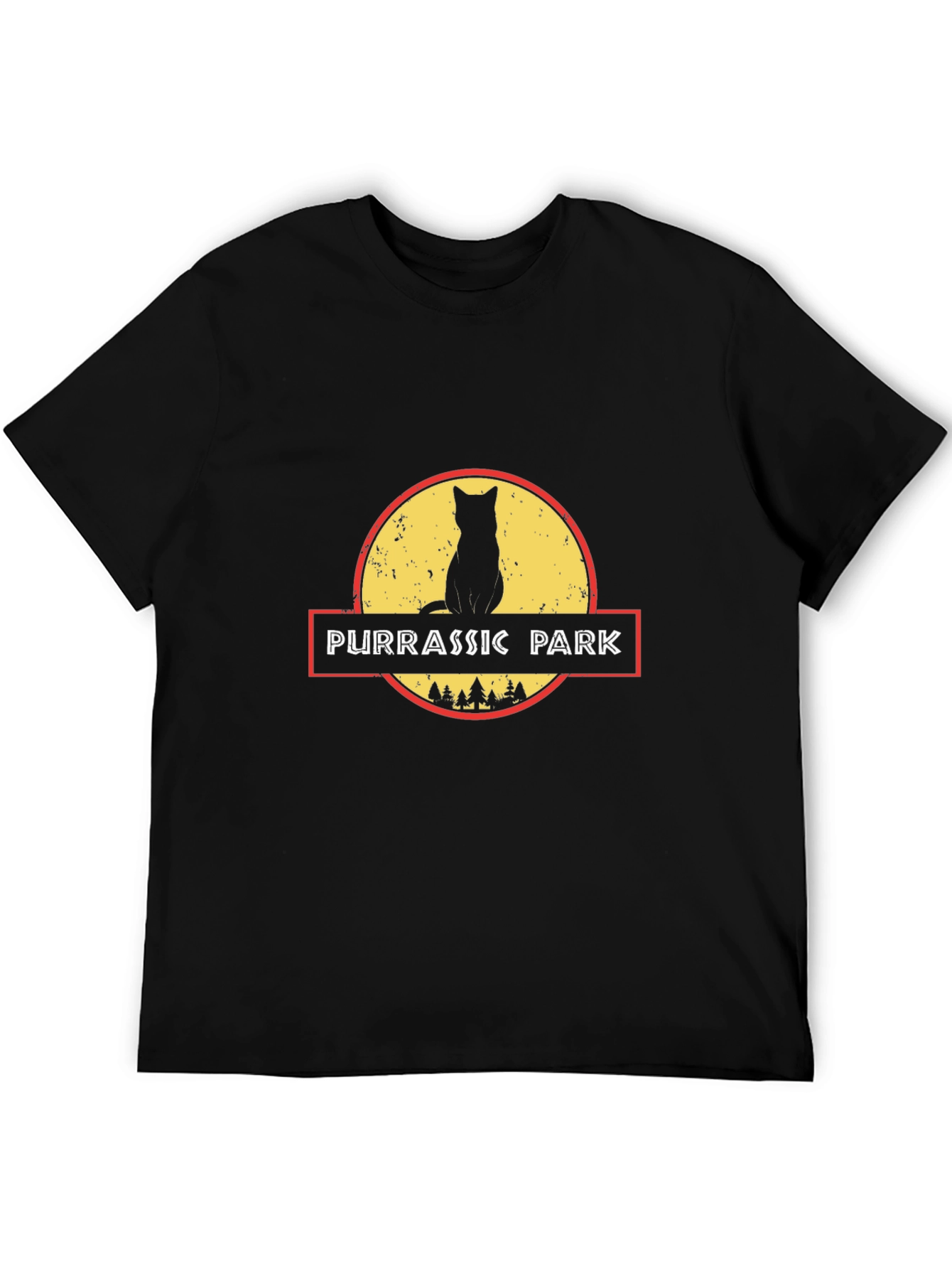 Purrassic Park Black T-Shirt - Cat Lover Tee