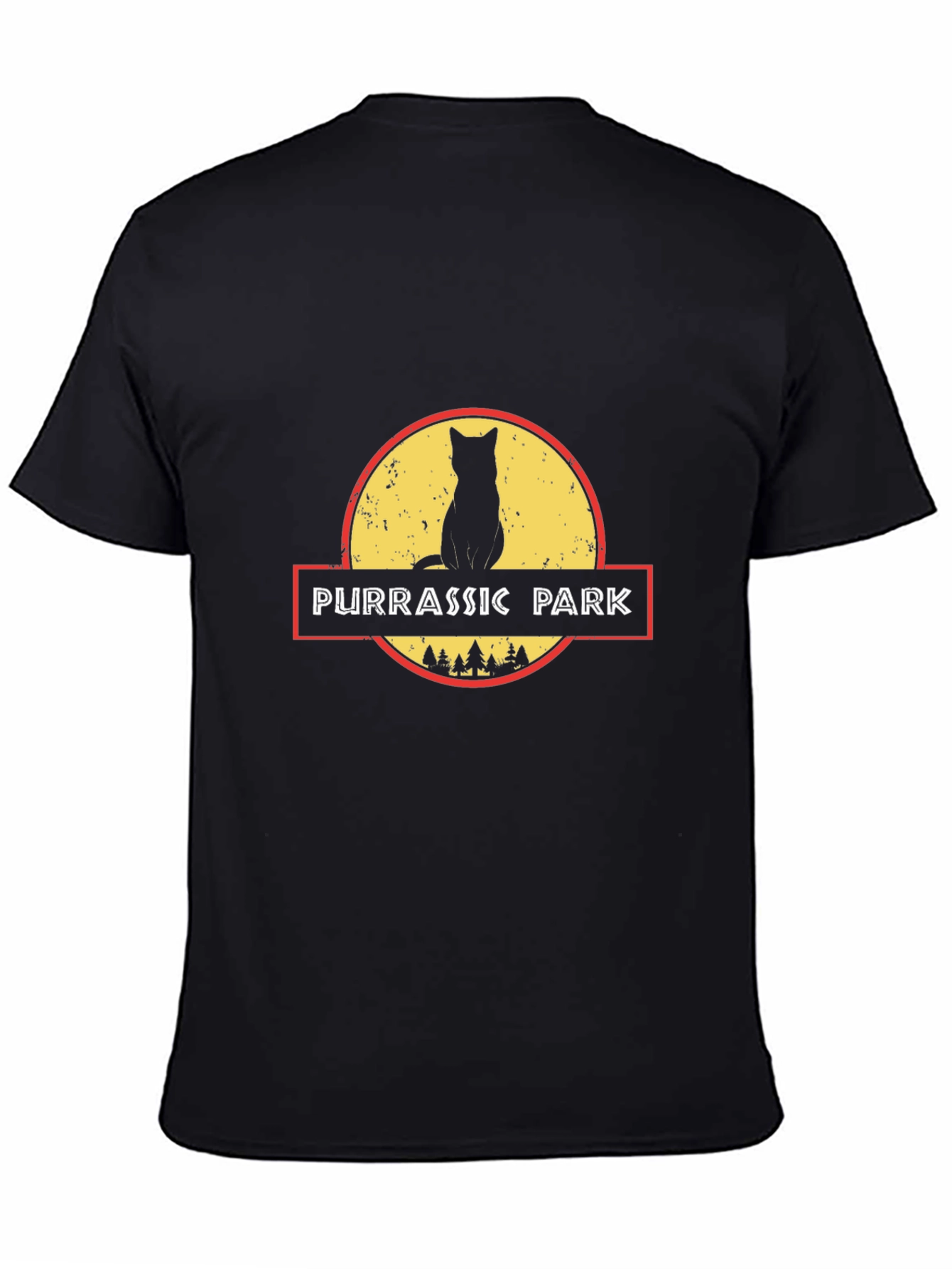 Purrassic Park Black T-Shirt - Cat Lover Tee