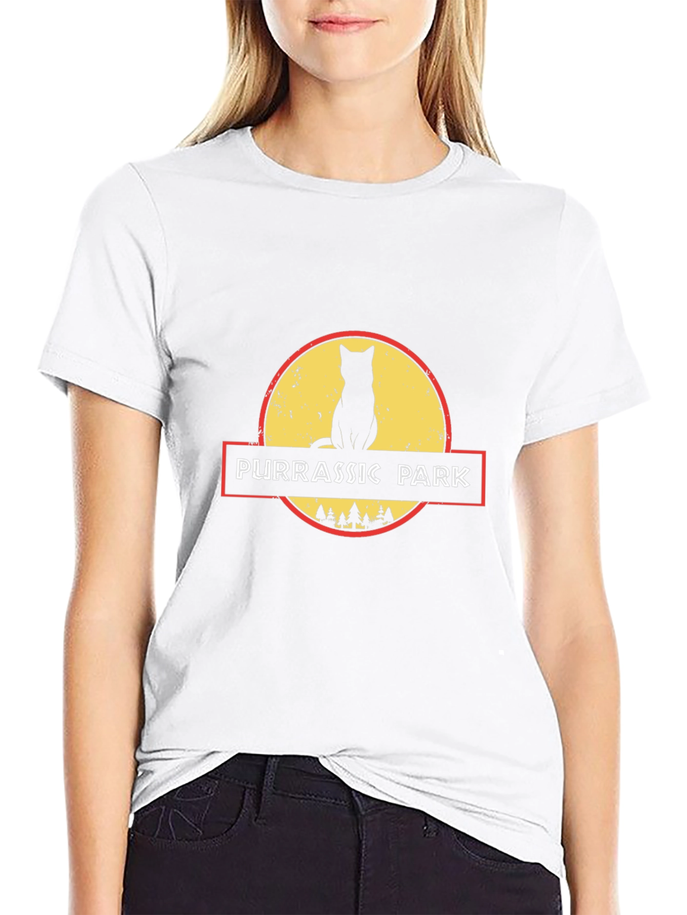 Purrassic Park Black T-Shirt - Cat Lover Tee