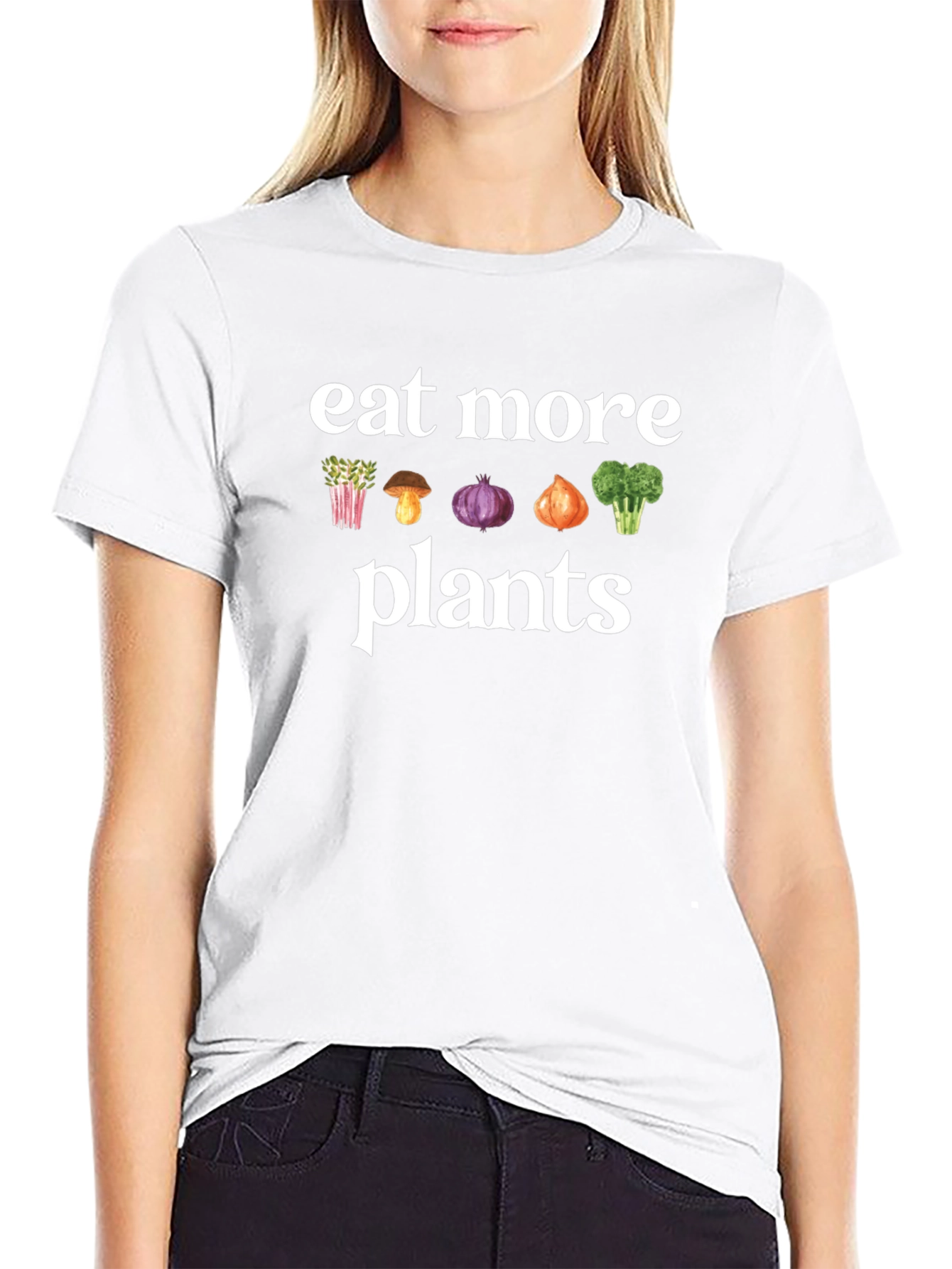 Eat More Plants Graphic Tee - Vegan Shirt
