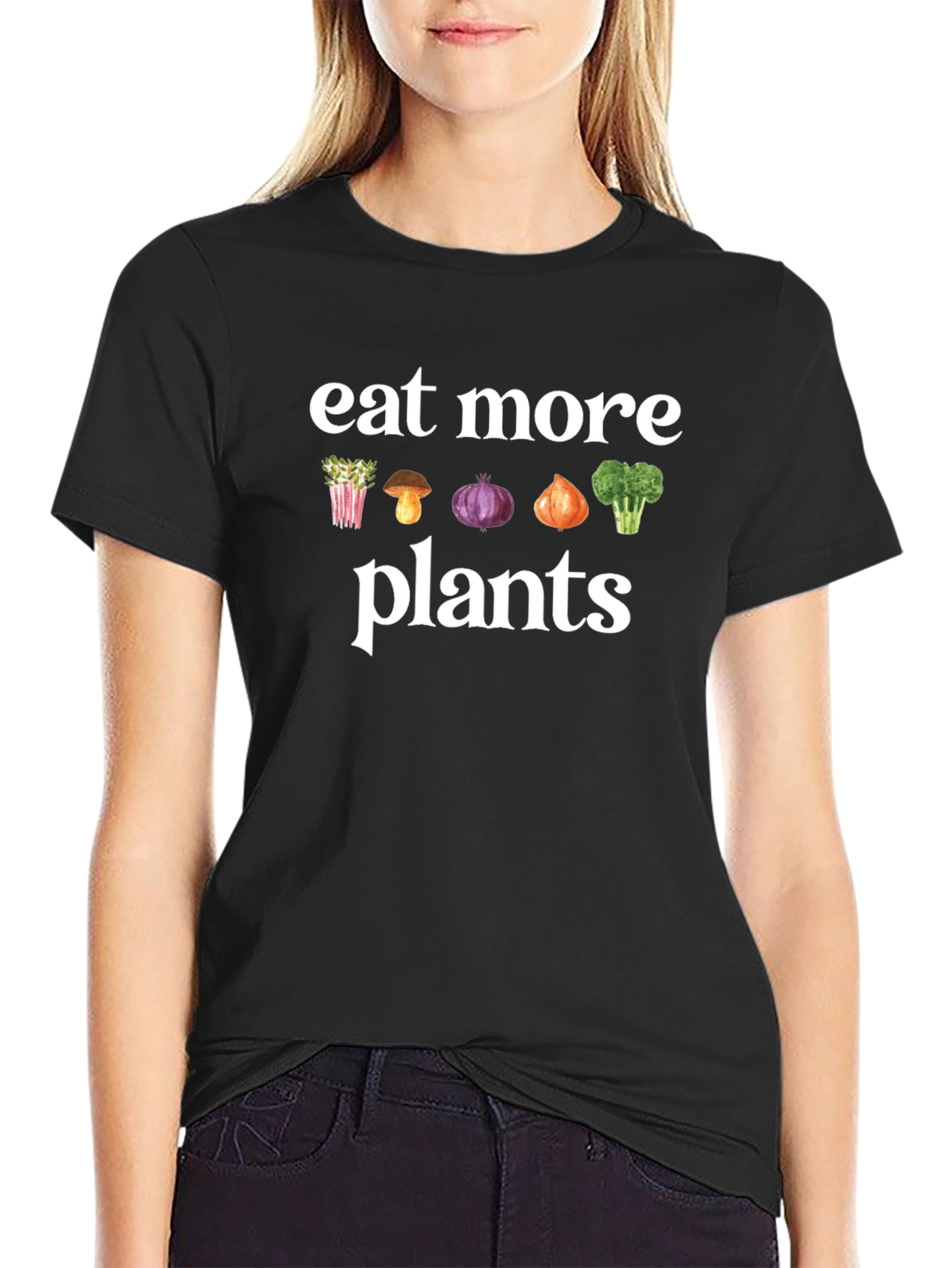 Eat More Plants Graphic Tee - Vegan Shirt