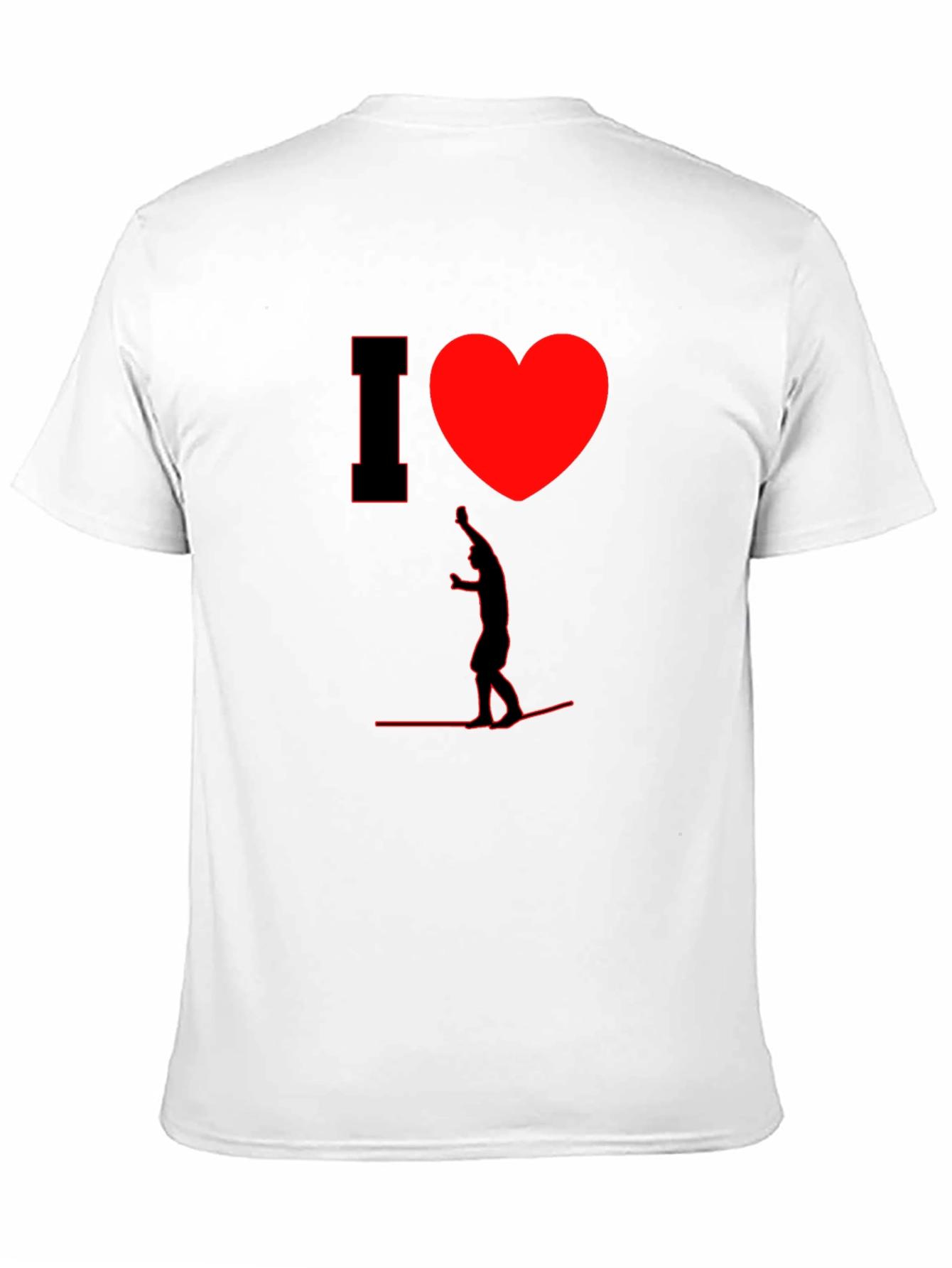 I Heart Wakeboarding T-Shirt - Cool Black Tee