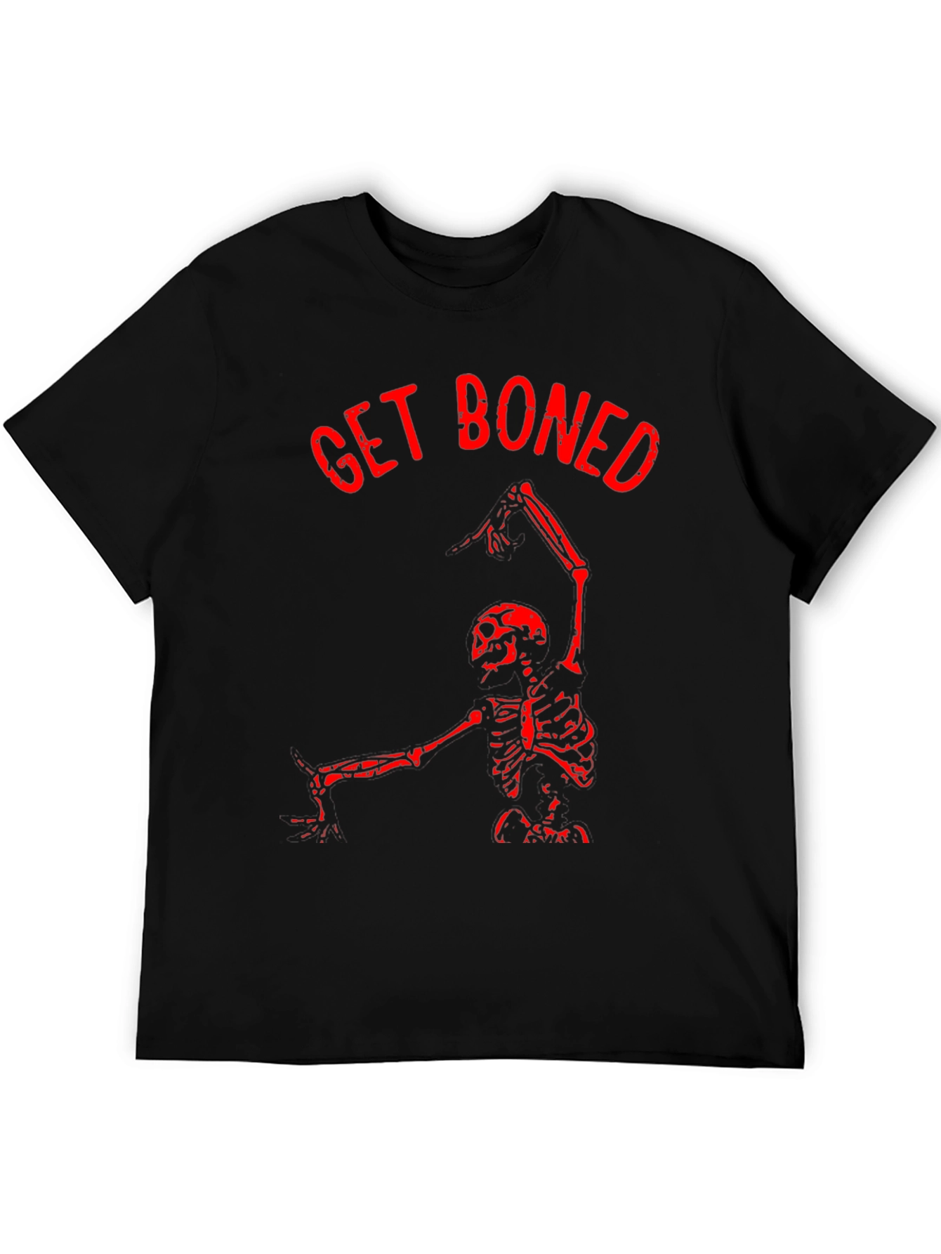Get Boned Skeleton Graphic T-Shirt - Black