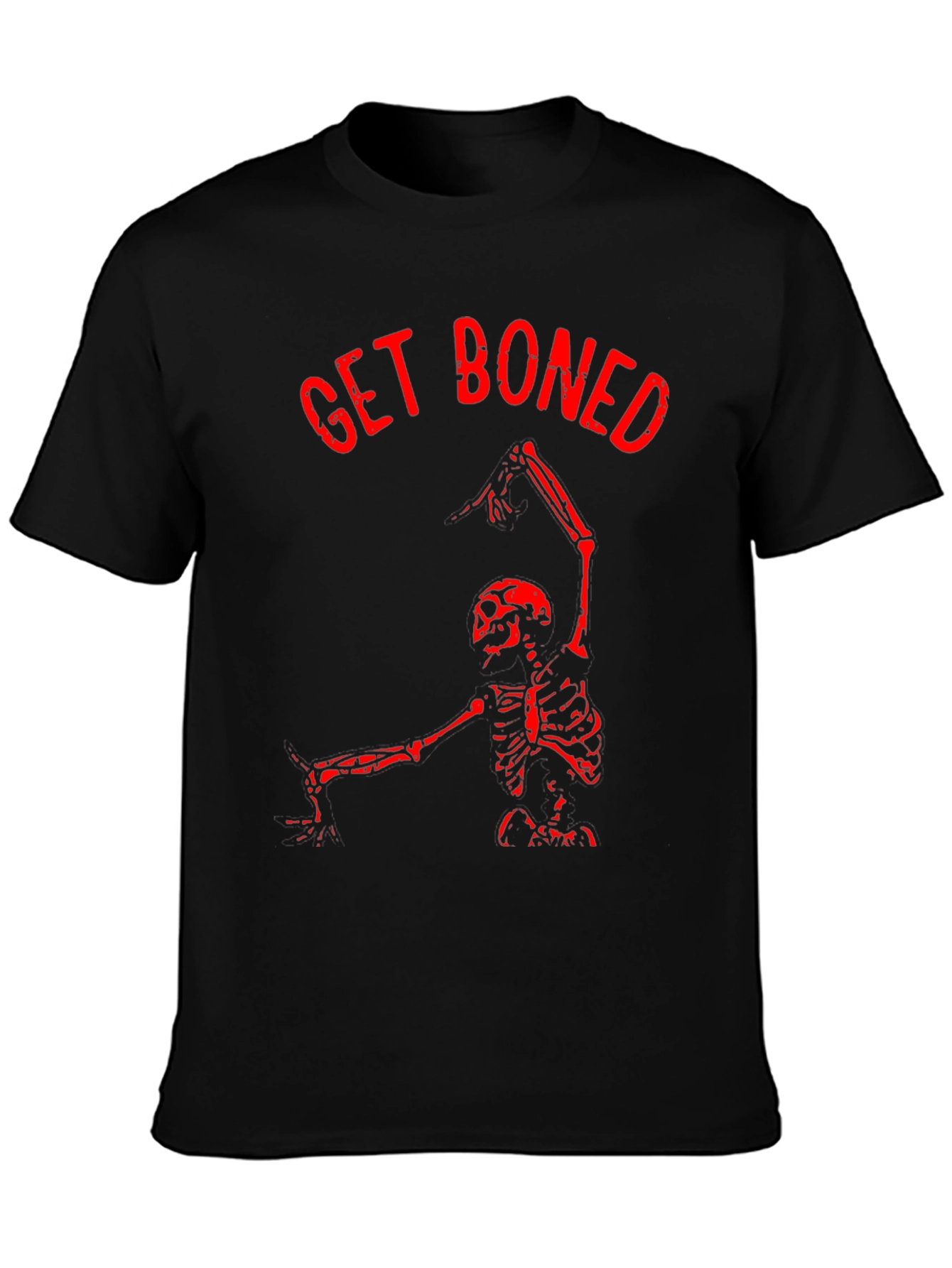 Get Boned Skeleton Graphic T-Shirt - Black
