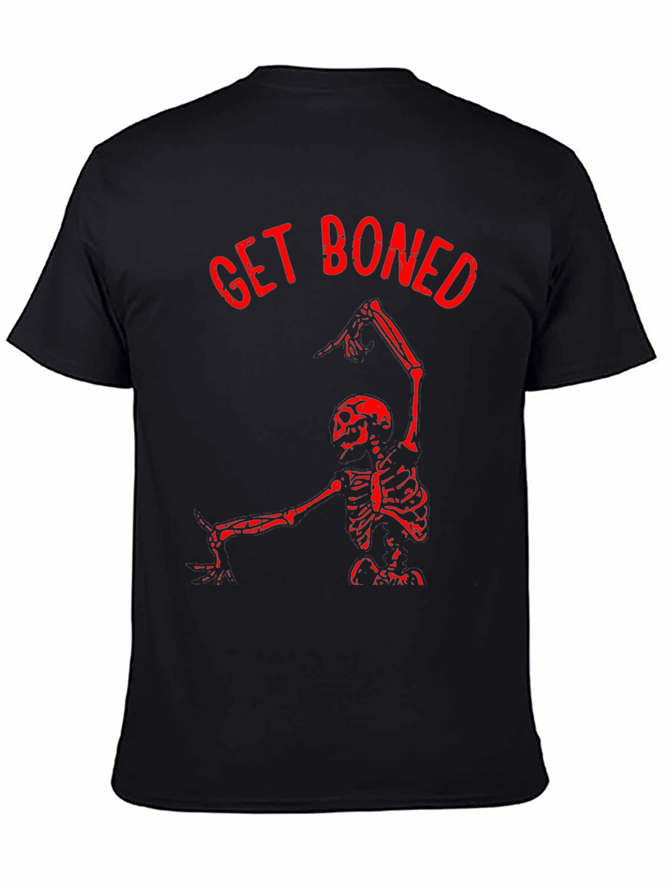 Get Boned Skeleton Graphic T-Shirt - Black