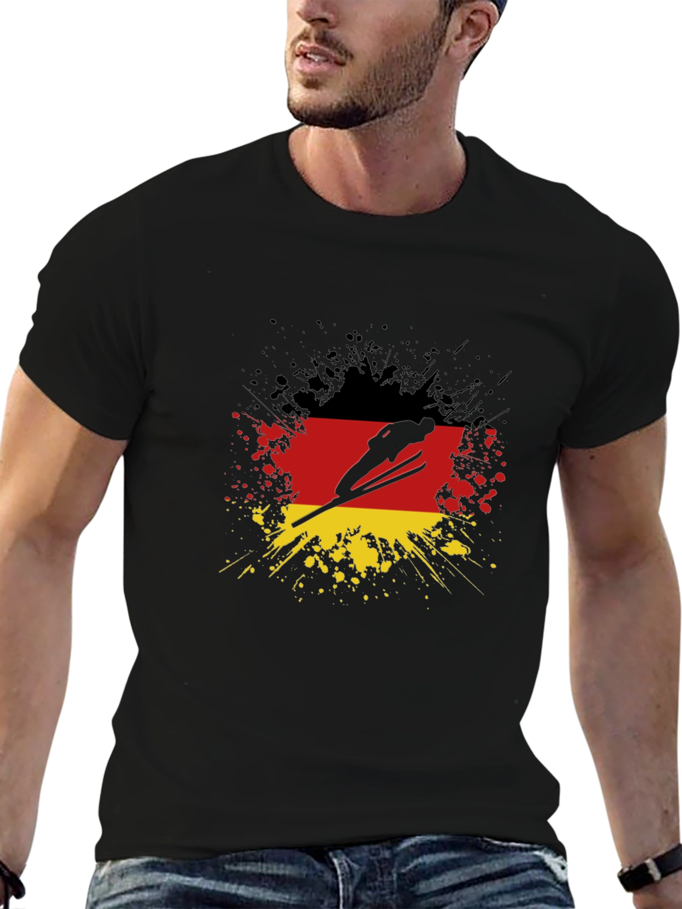 Germany Flag Ski Jumper T-Shirt