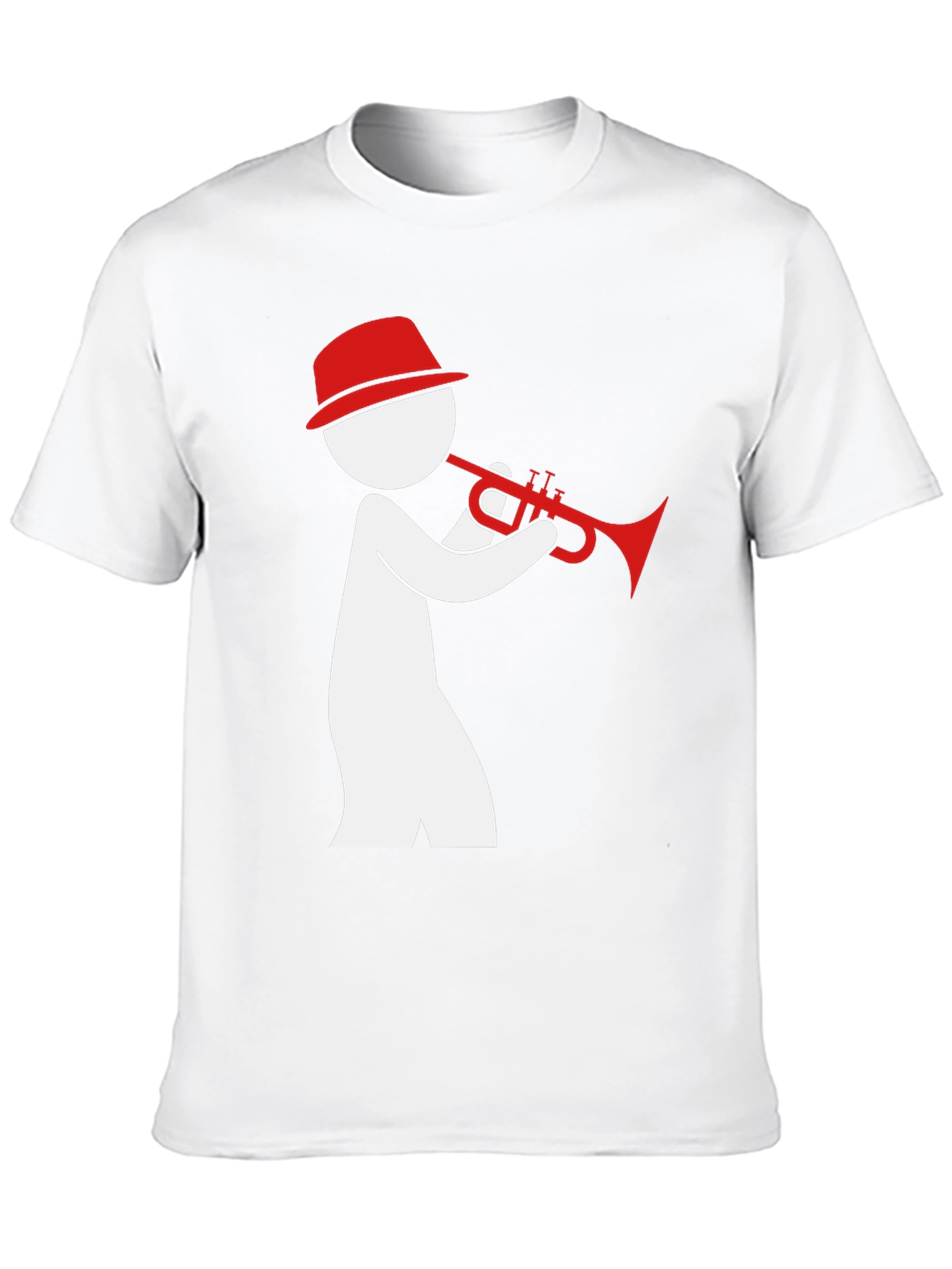 Jazz Trumpet Player Graphic Tee - Black