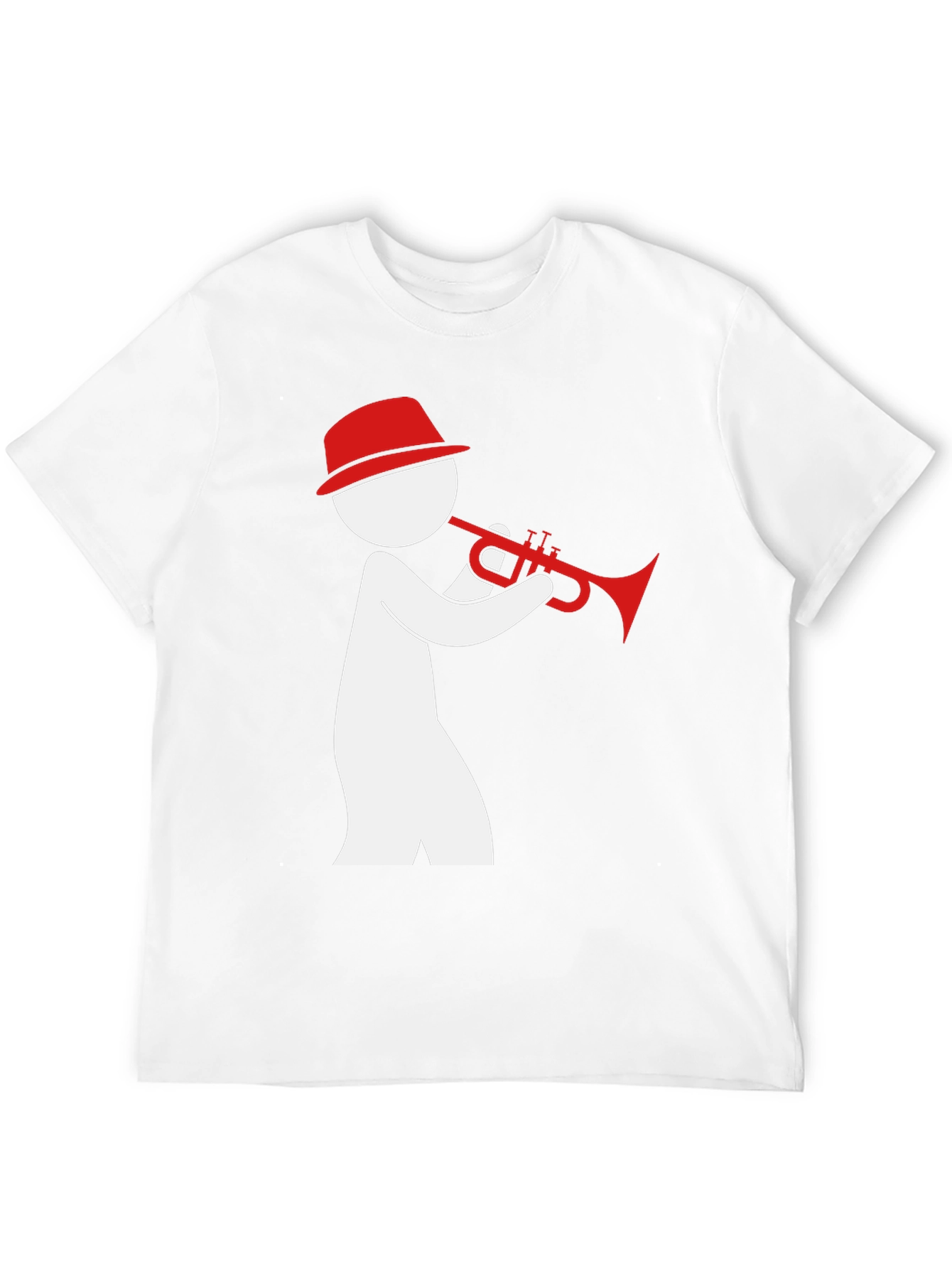 Jazz Trumpet Player Graphic Tee - Black