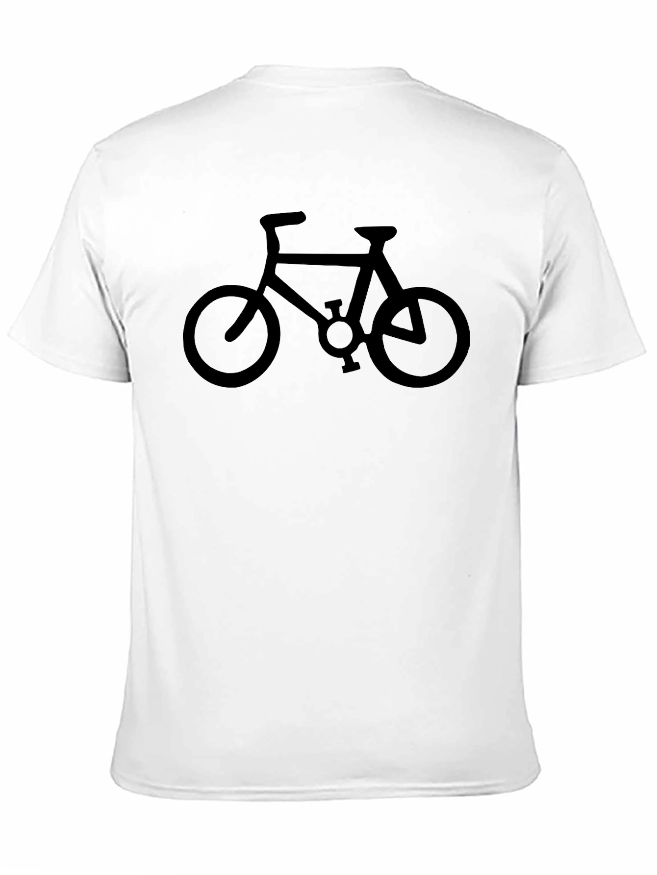 Bike Silhouette Graphic Tee - Classic Black Cotton
