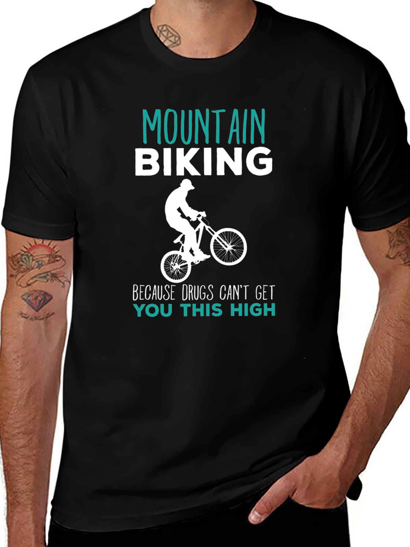 Mountain Biking High T-Shirt