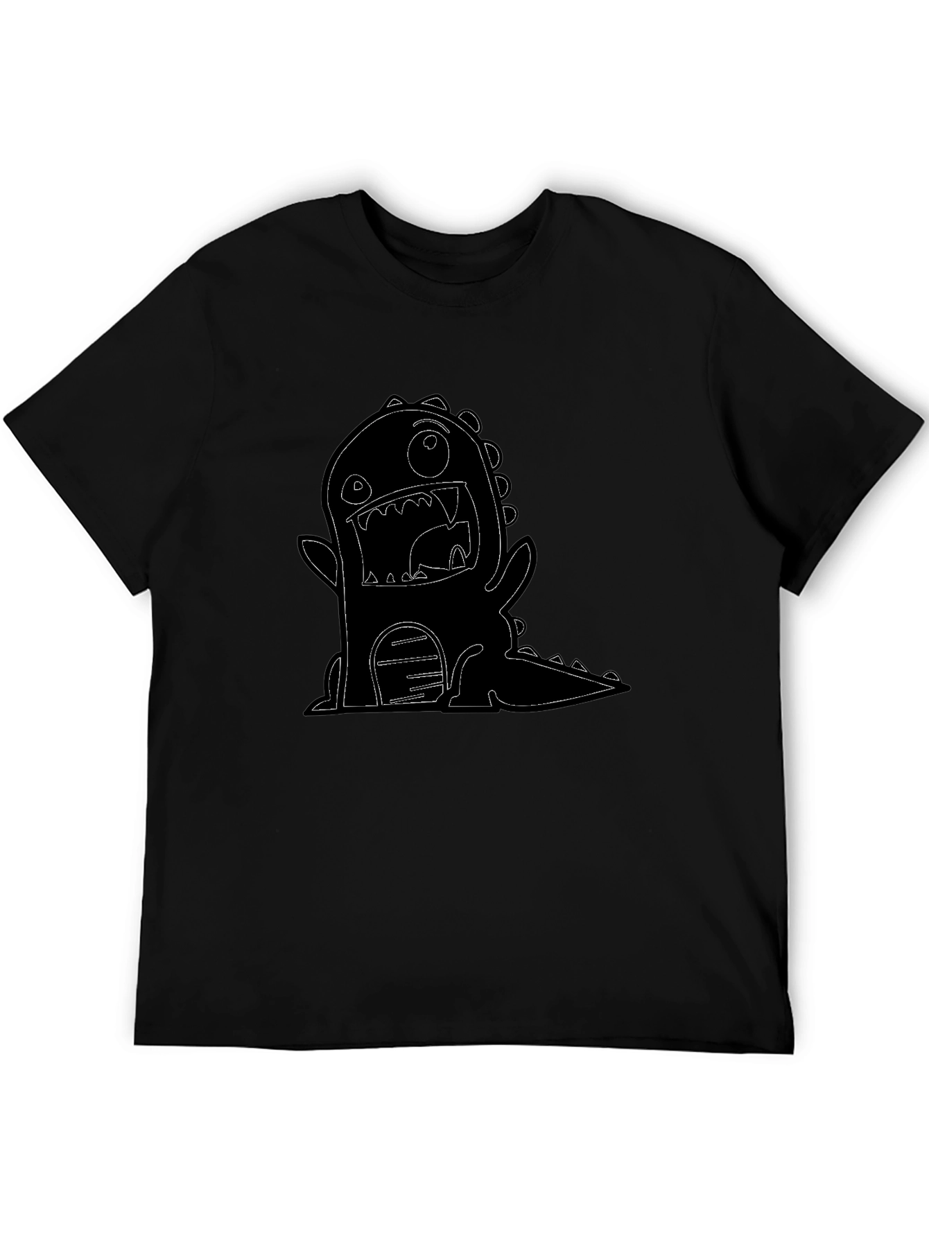 Monster Graphic T-Shirt - Black
