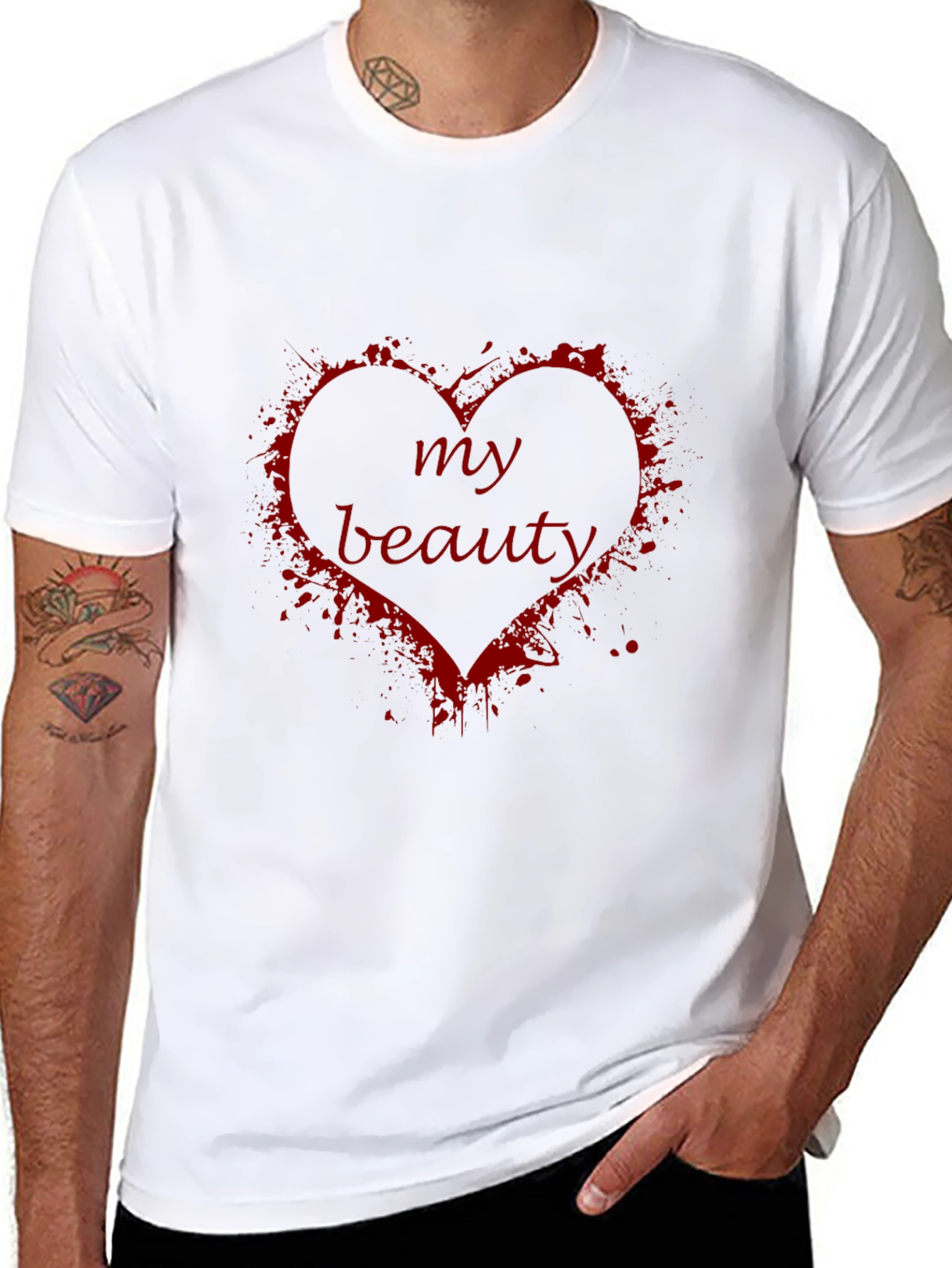 My Beauty Heart Graphic T-Shirt - Soft Black Tee