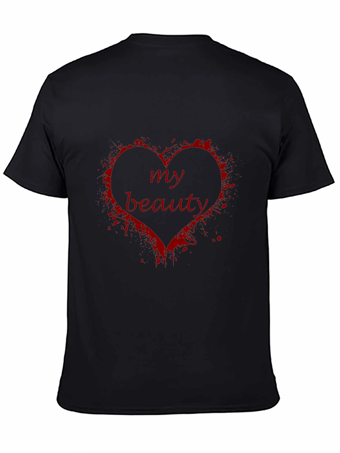 My Beauty Heart Graphic T-Shirt - Soft Black Tee
