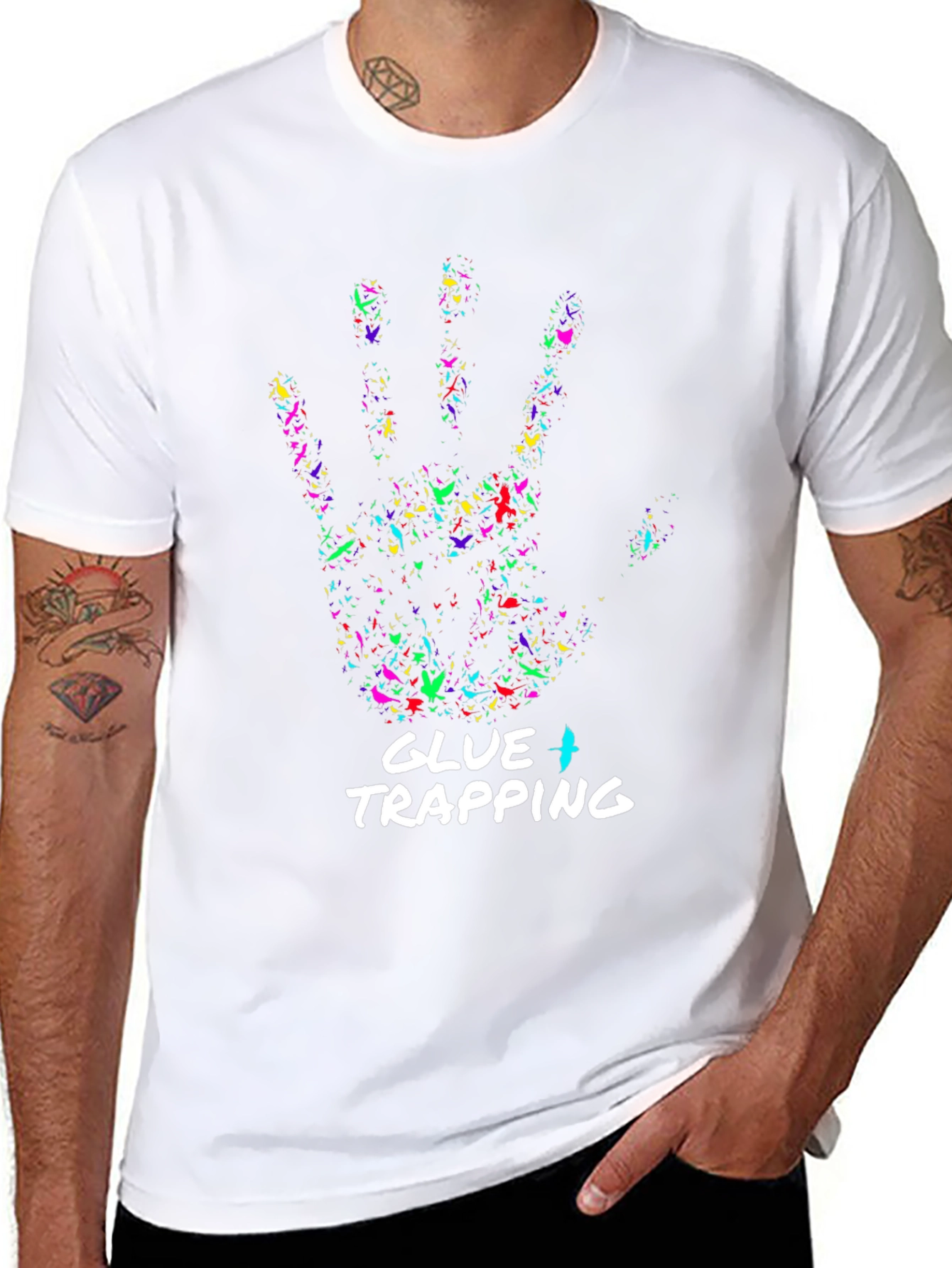 Glue Trapping Graphic T-Shirt
