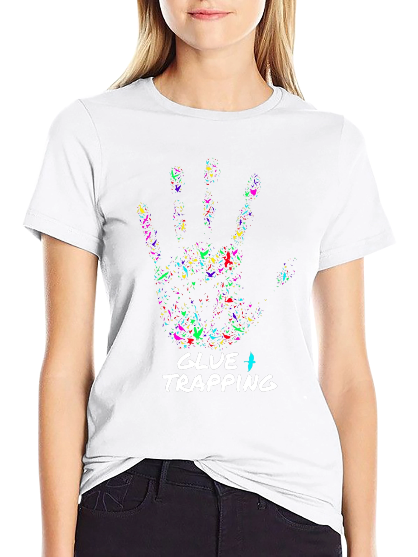 Glue Trapping Graphic T-Shirt