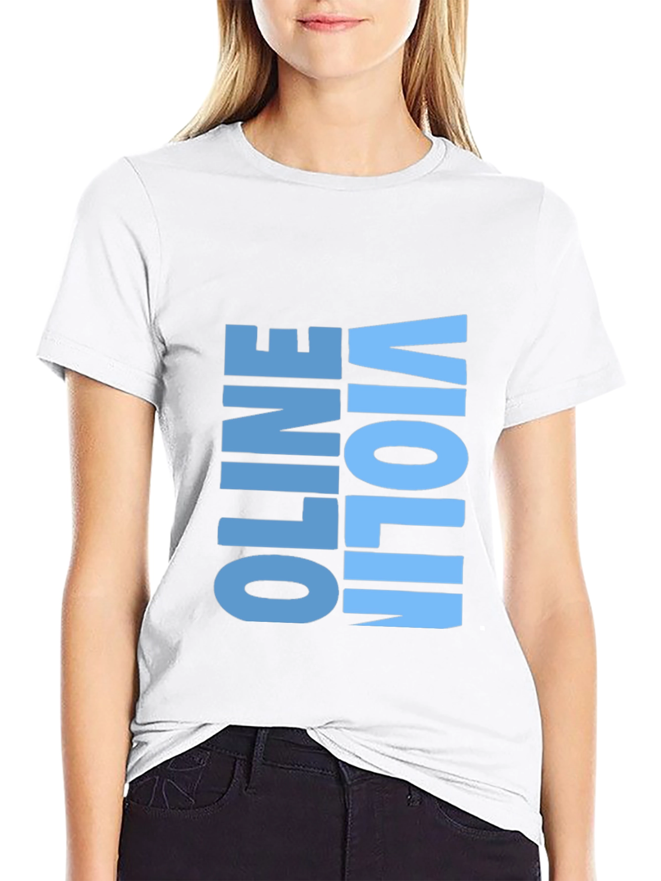 Online Violinist Black T-Shirt