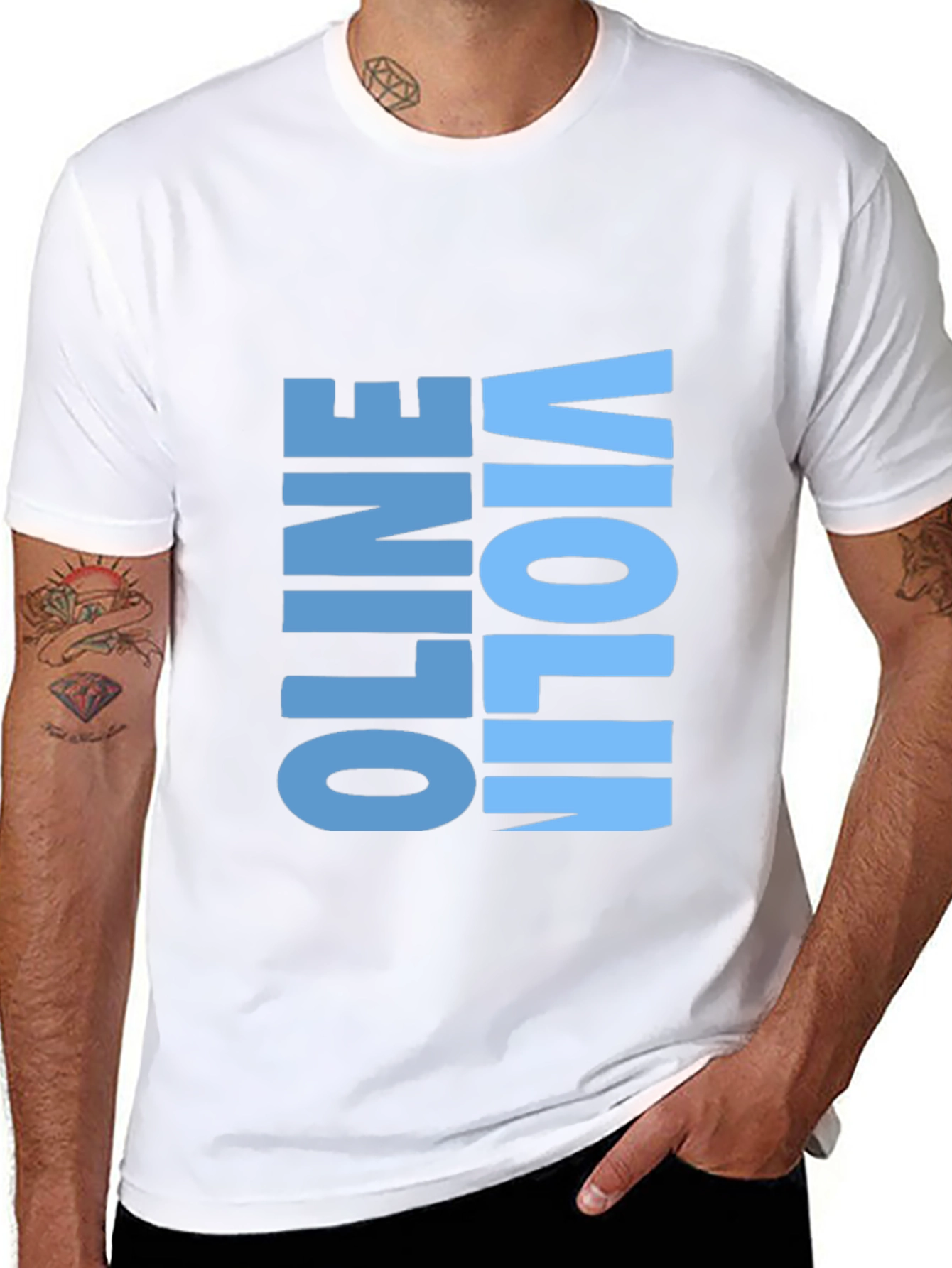 Online Violinist Black T-Shirt