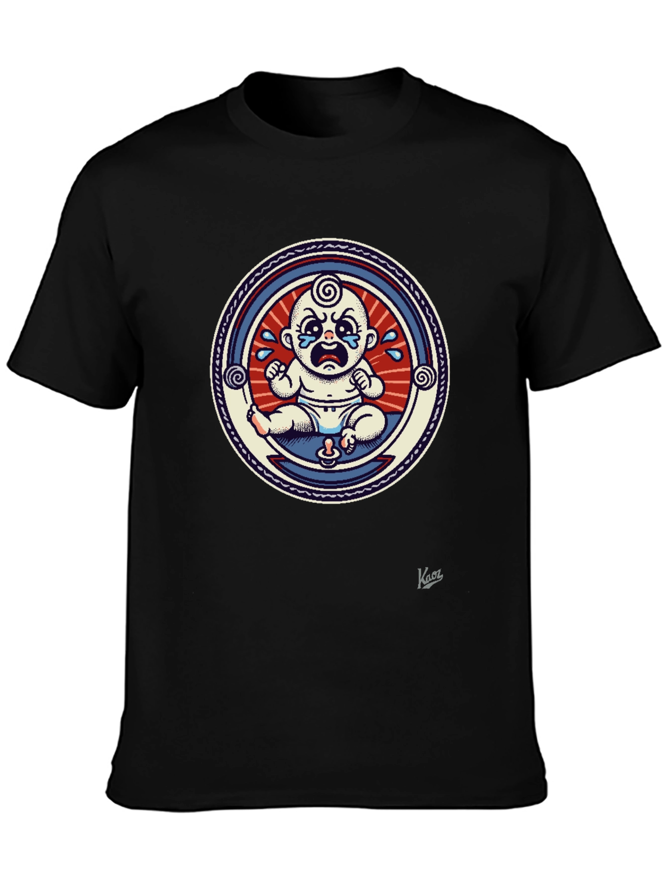Crying Baby Graphic Tee - Unique Design
