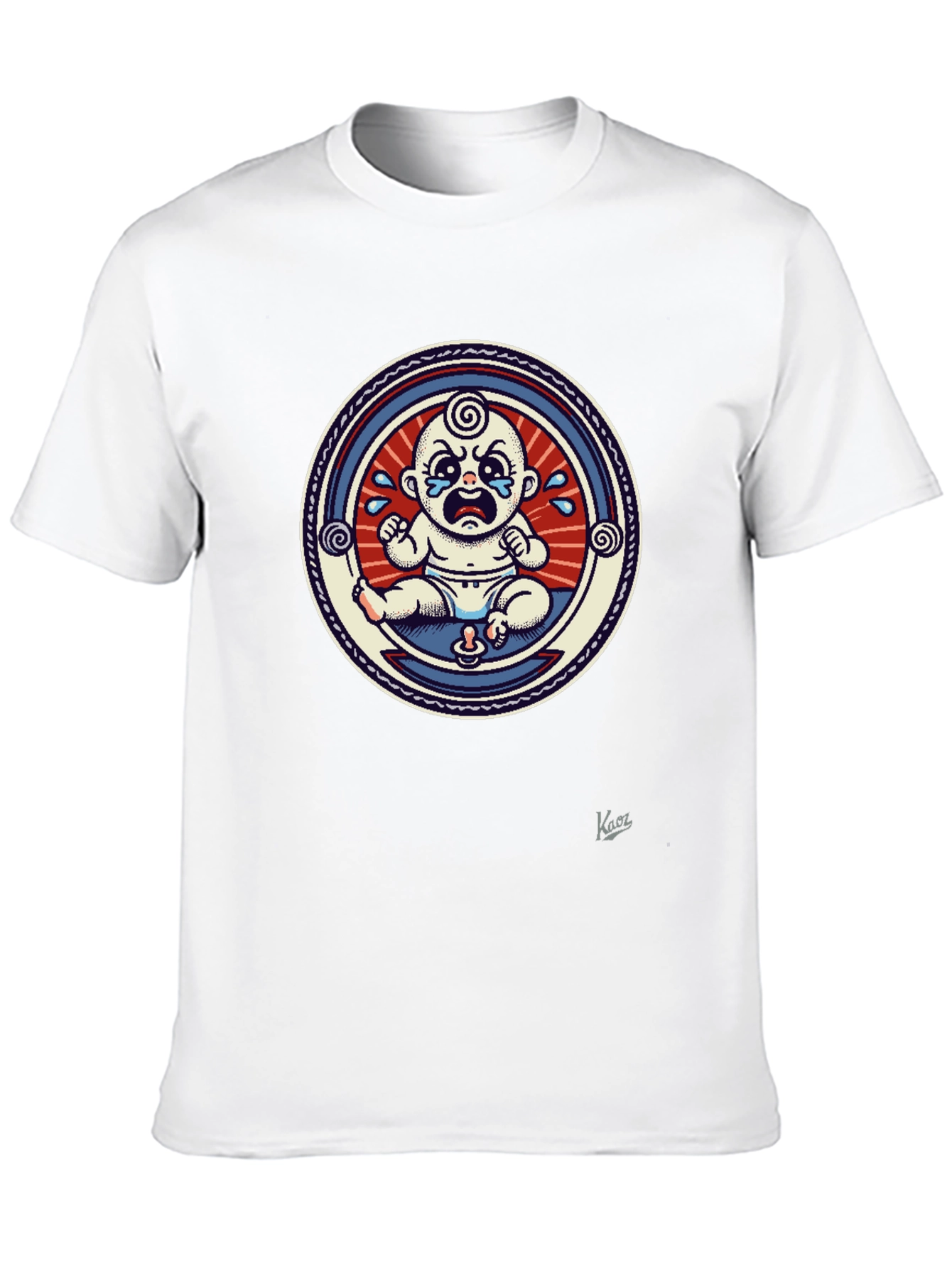 Crying Baby Graphic Tee - Unique Design