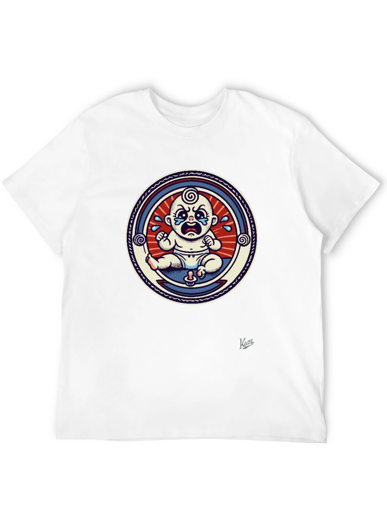 Crying Baby Graphic Tee - Unique Design
