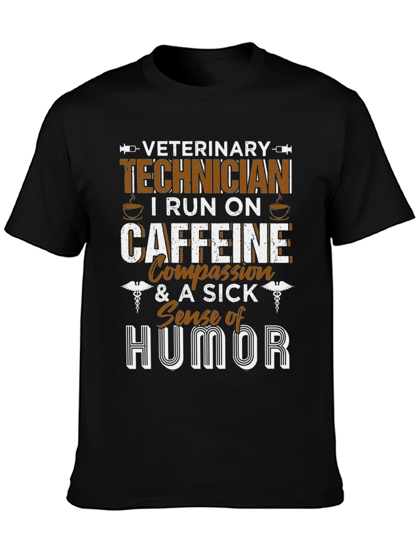 Veterinary Technician Caffeine Humor T-Shirt