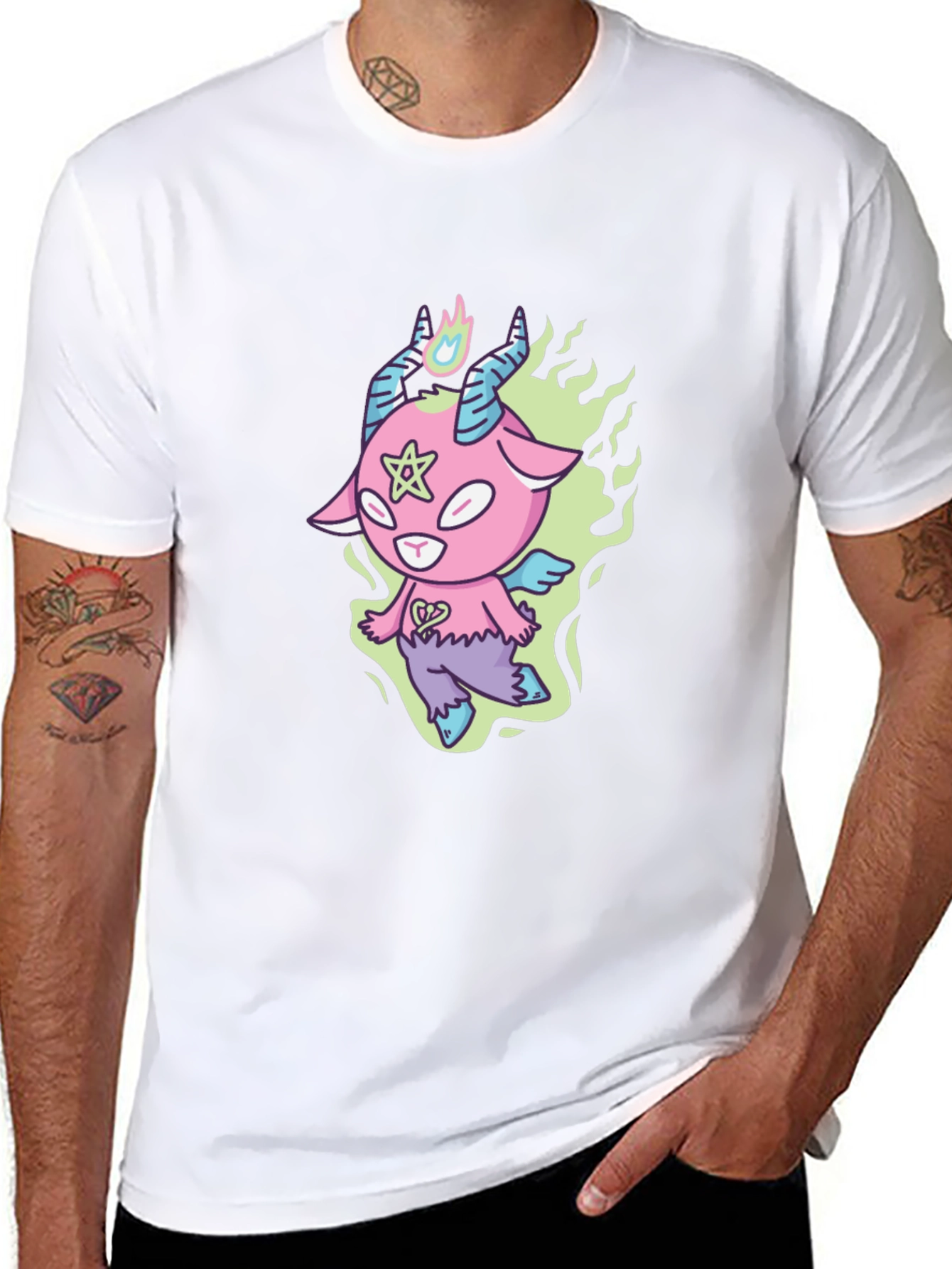 Cartoon Goat Graphic Tee