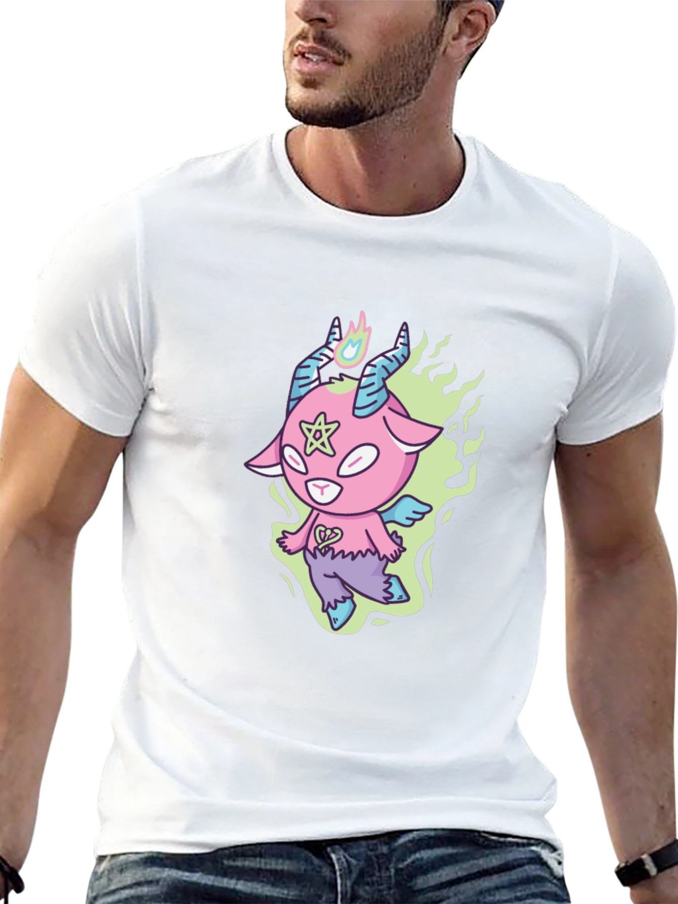 Cartoon Goat Graphic Tee