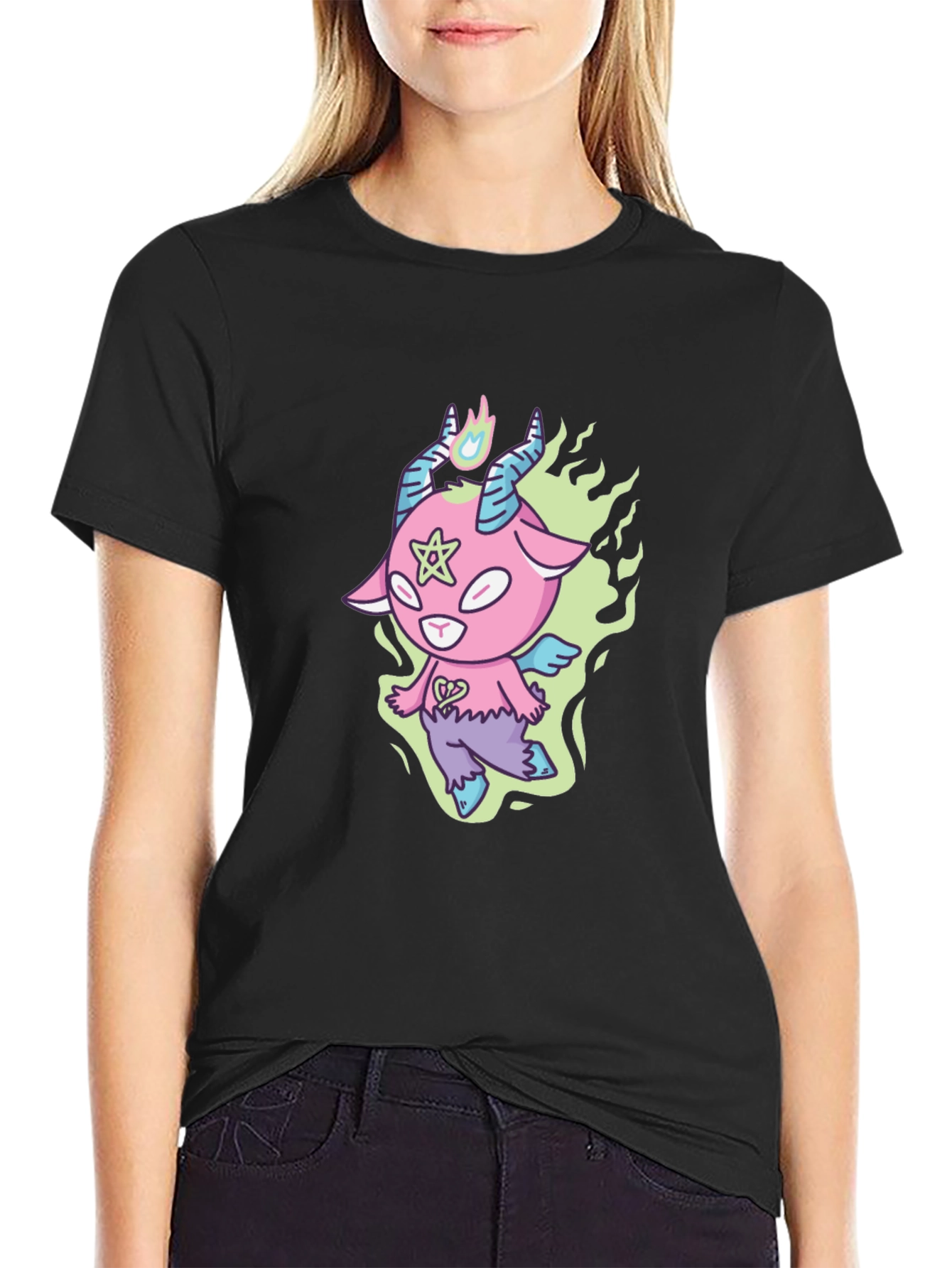Cartoon Goat Graphic Tee