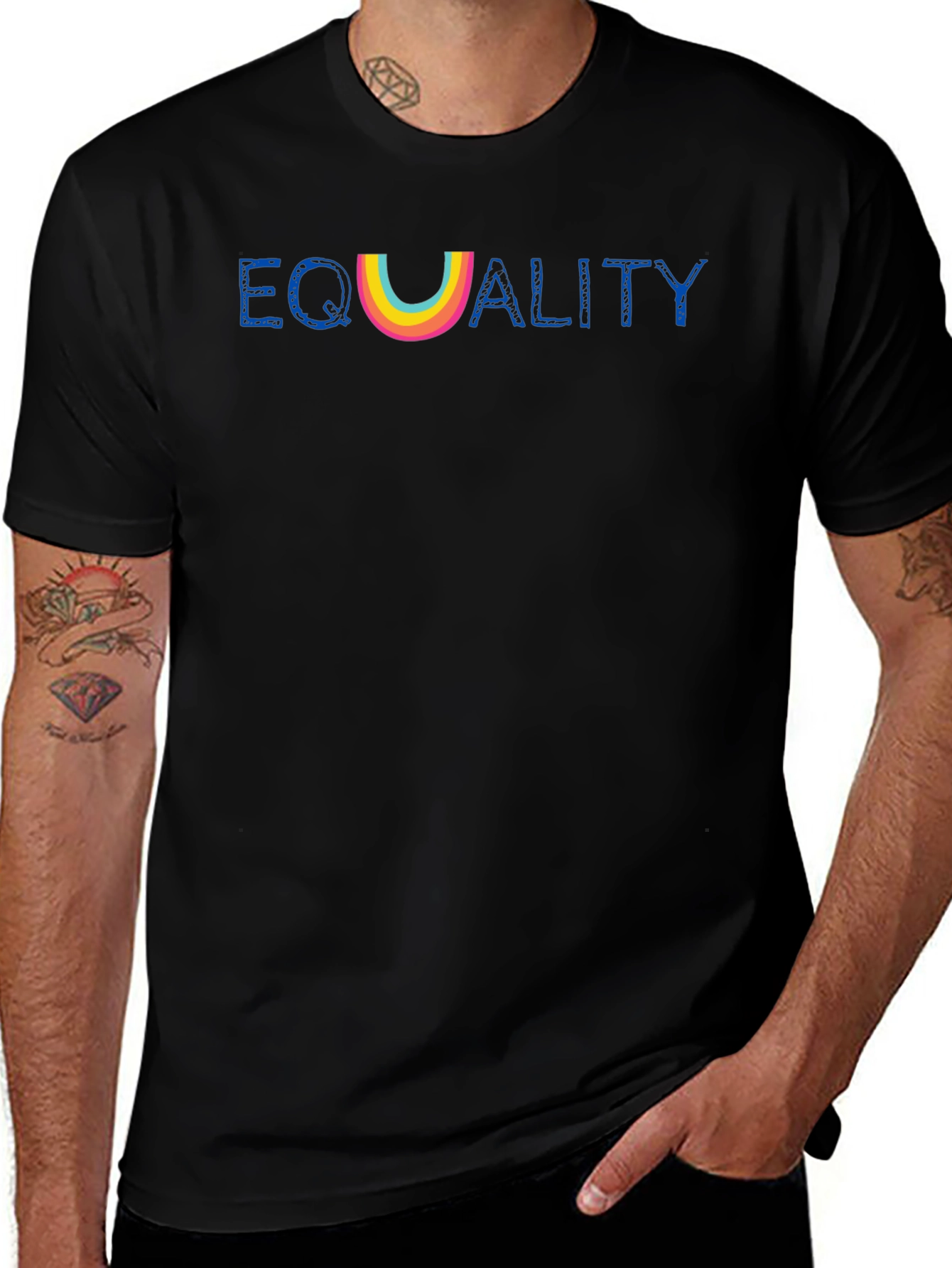 Equality Rainbow Graphic Tee - Pride T-Shirt