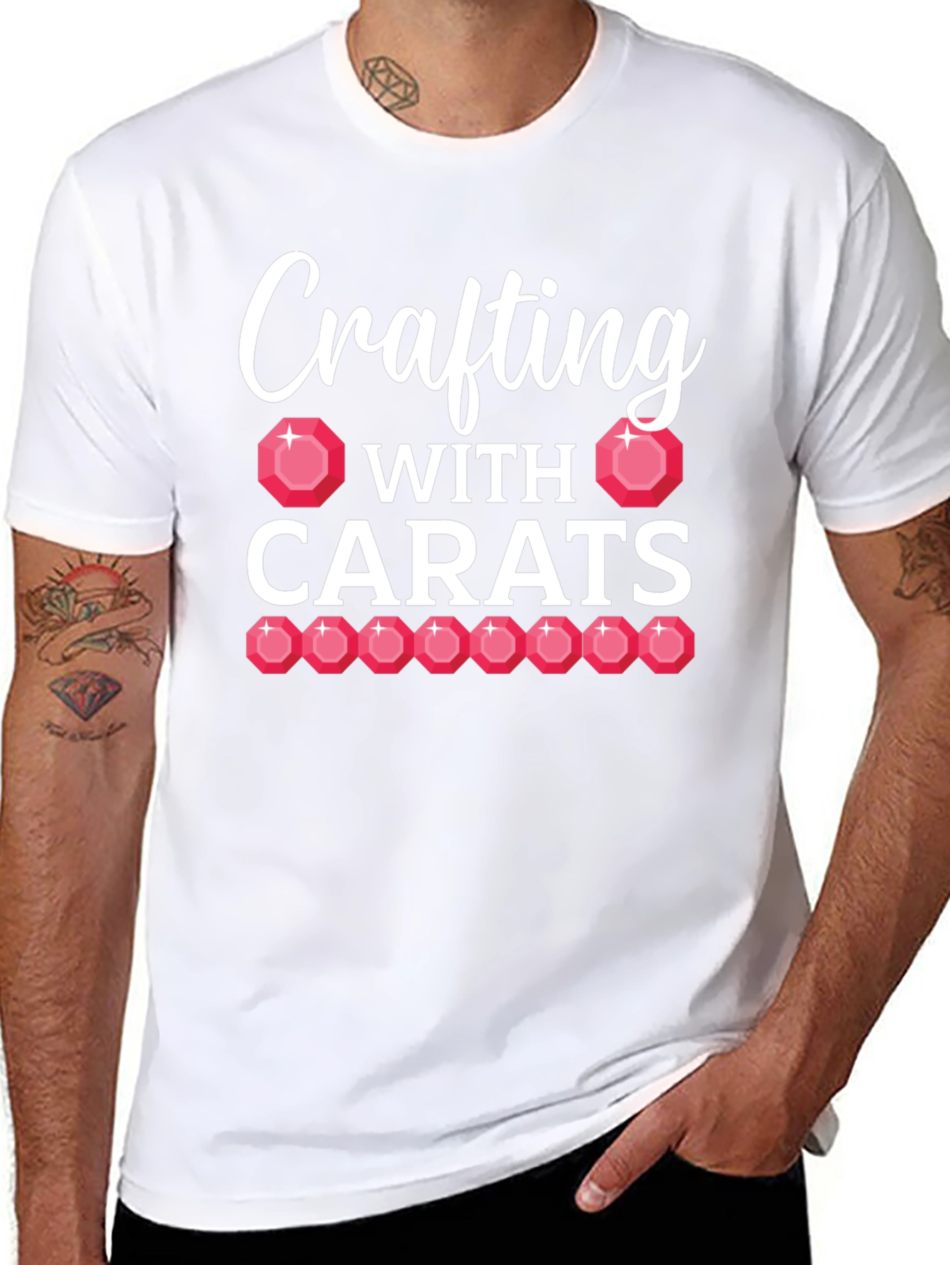 Crafting With Carats Black T-Shirt