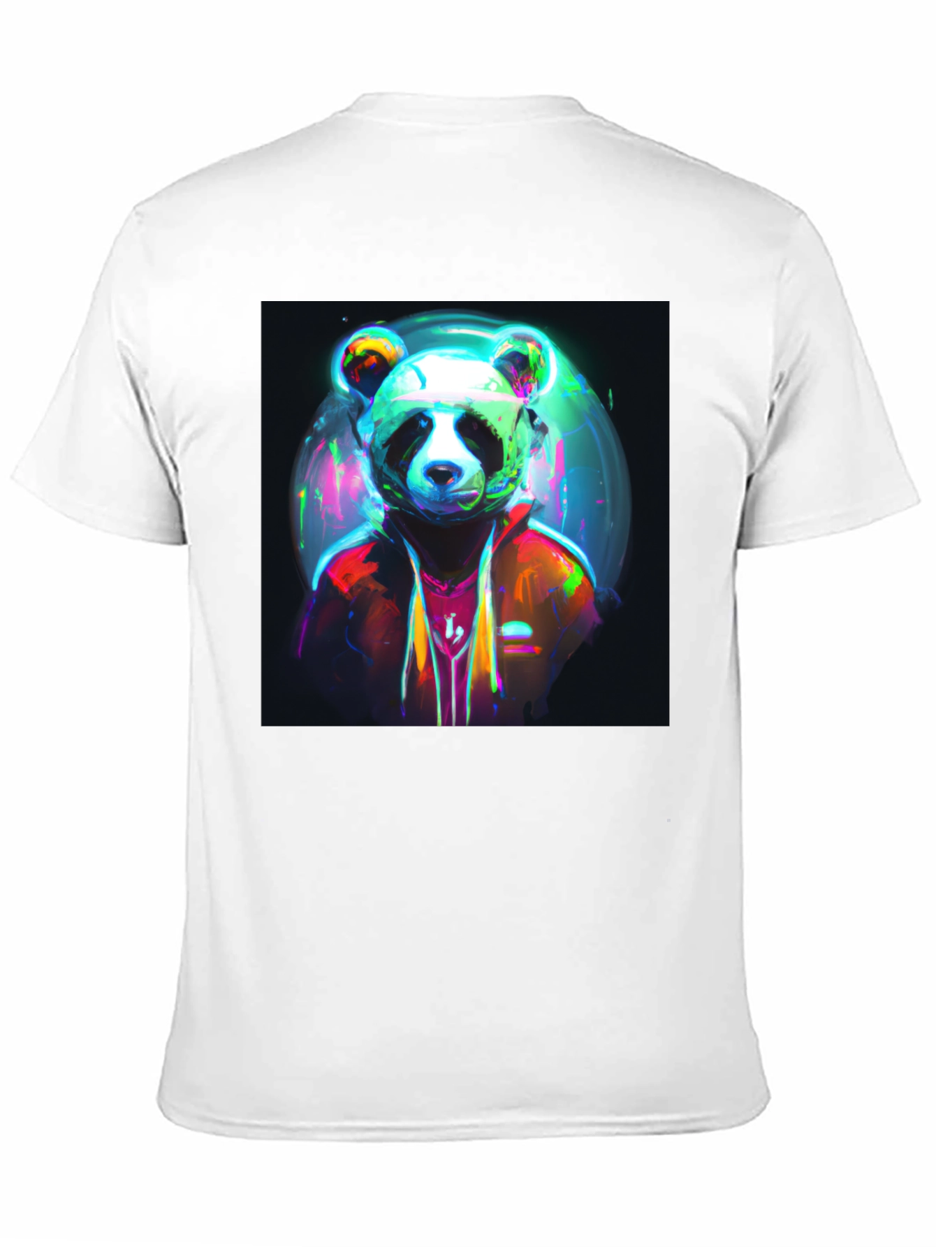 Cool Panda Graphic T-Shirt - Unique Neon Design