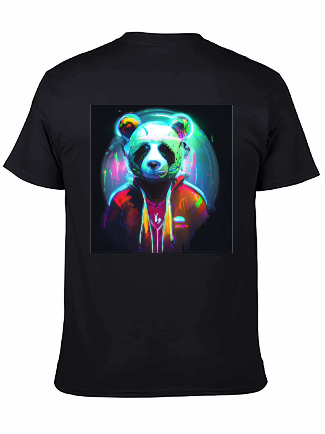Cool Panda Graphic T-Shirt - Unique Neon Design