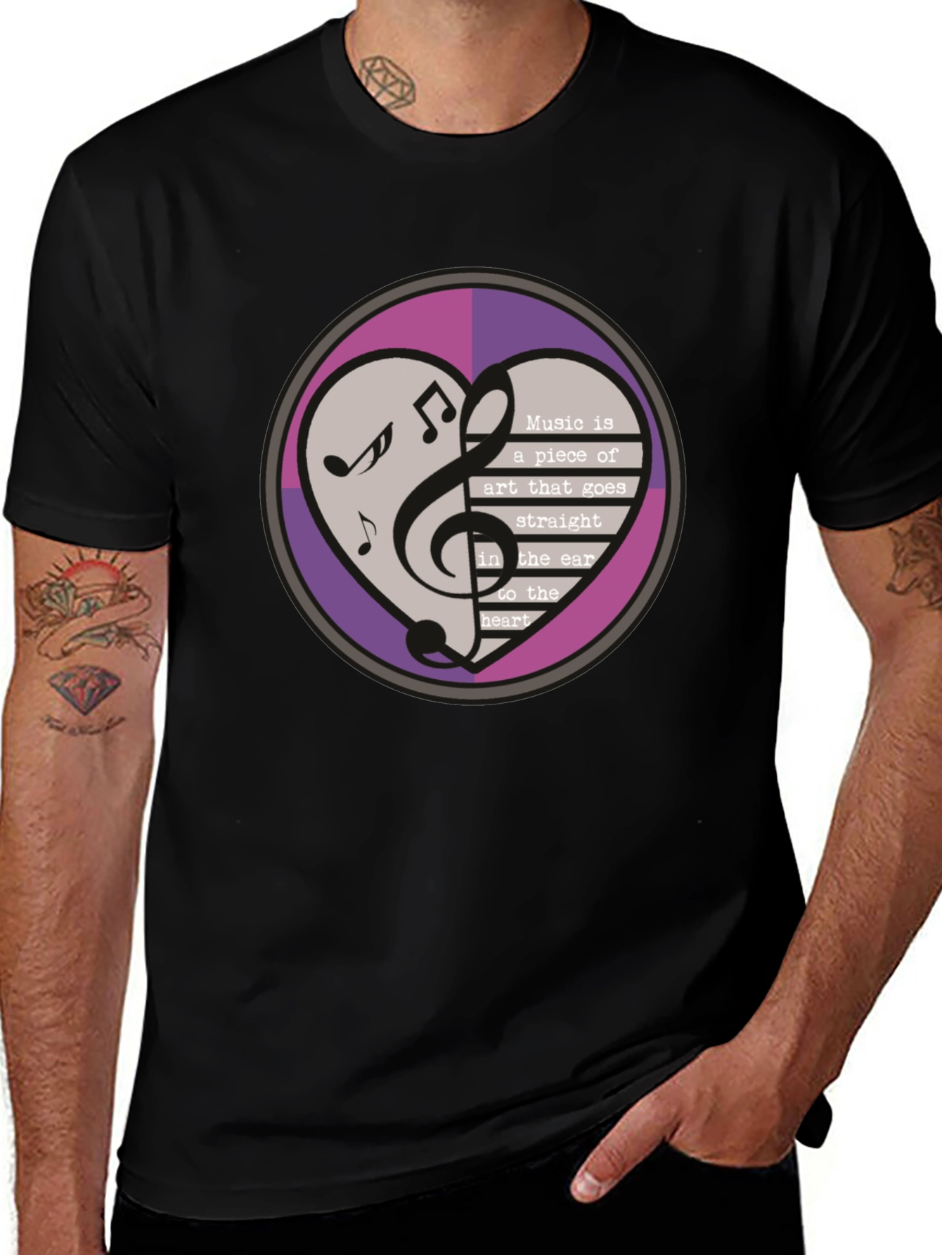 Musical Heart T-Shirt - Art to Heart