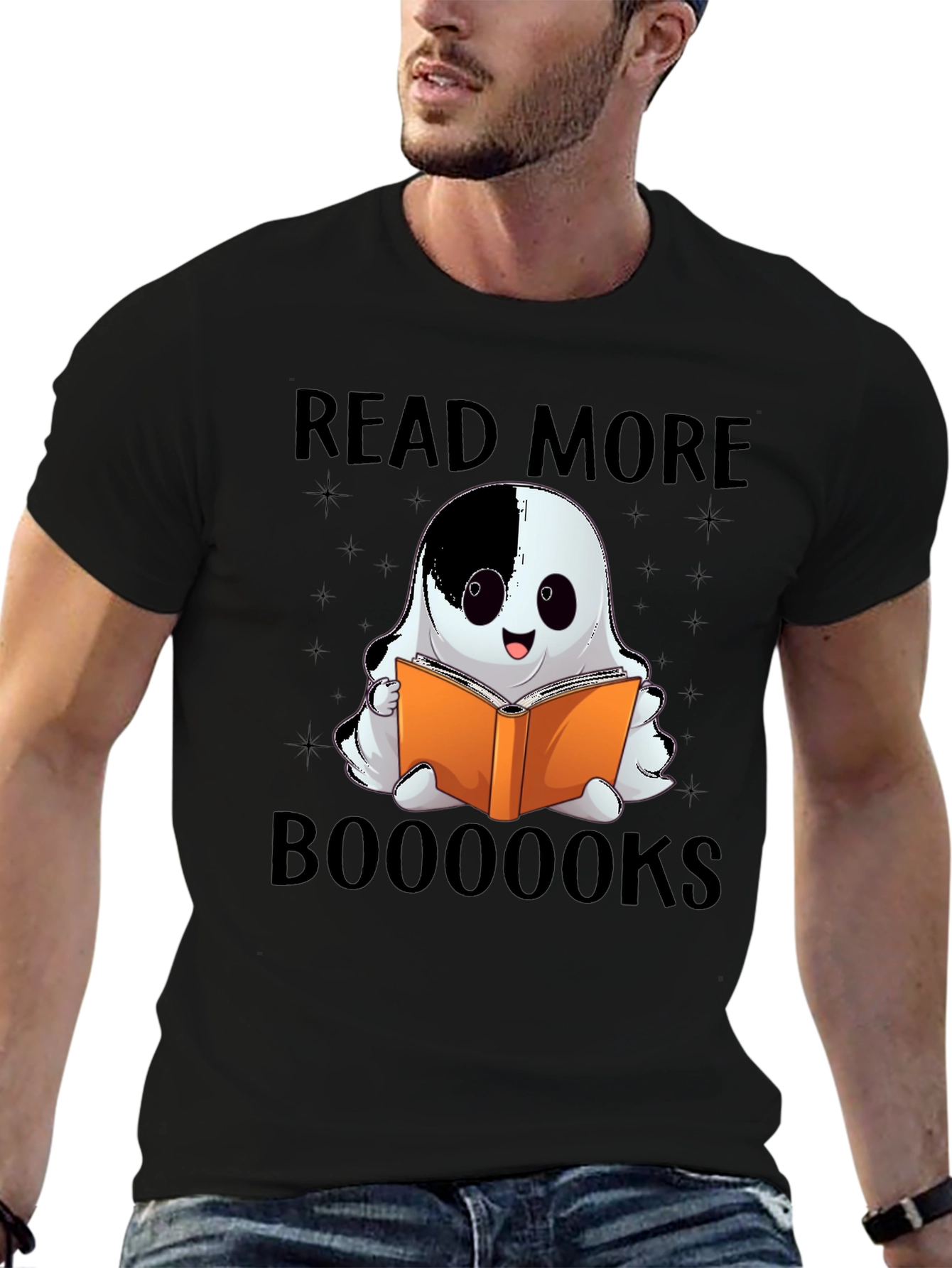 Read More Boooooks Halloween Ghost Reading T-Shirt